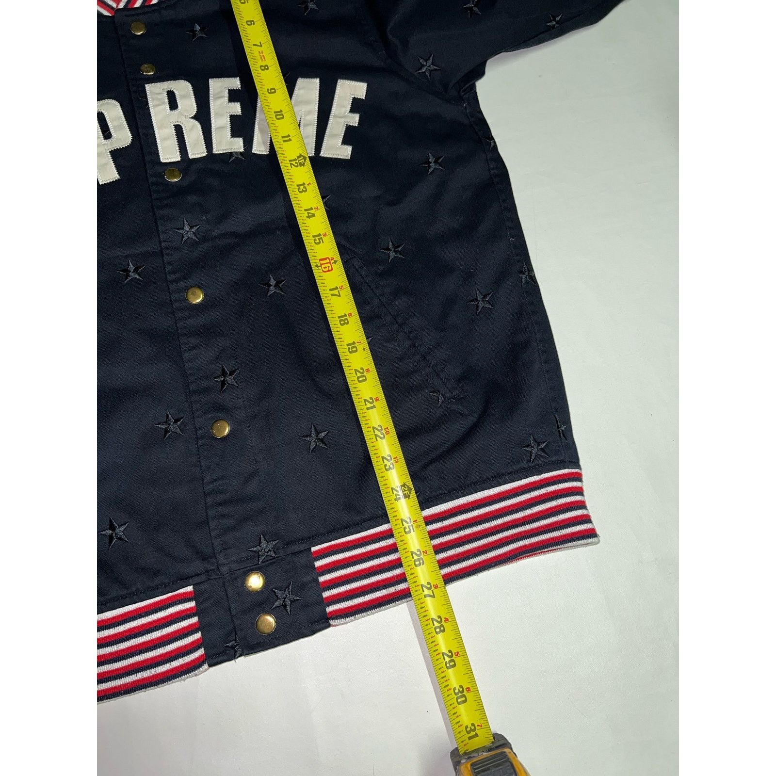 Supreme Supreme 2008 Starter Embroidered Star Arc Varsity Jacket Size US L / EU 52-54 / 3 - 8 Thumbnail