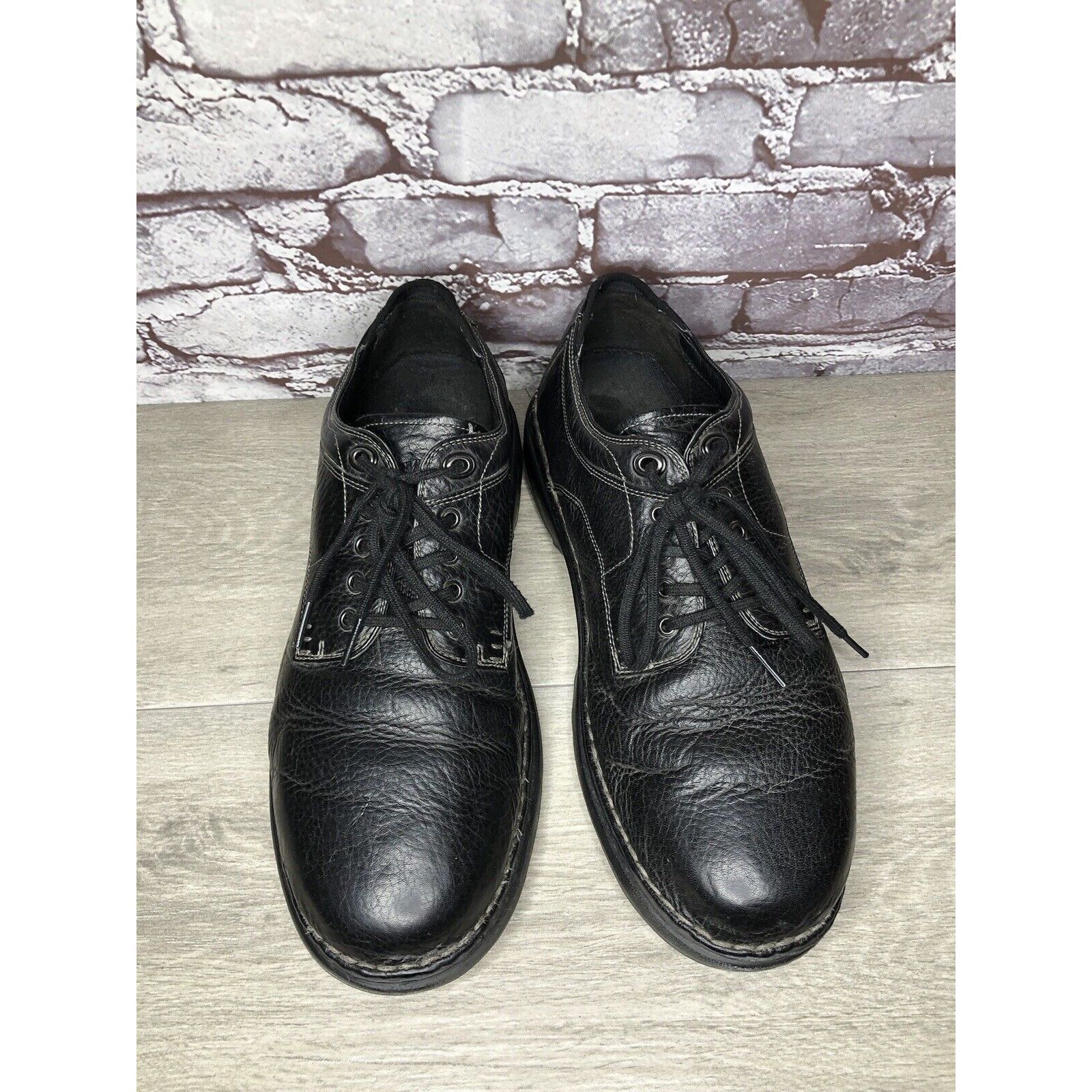 Timberland Timberland Black Leather BSFP Support Casual Oxfords Shoes M Size US 12 / EU 45 - 2 Thumbnail
