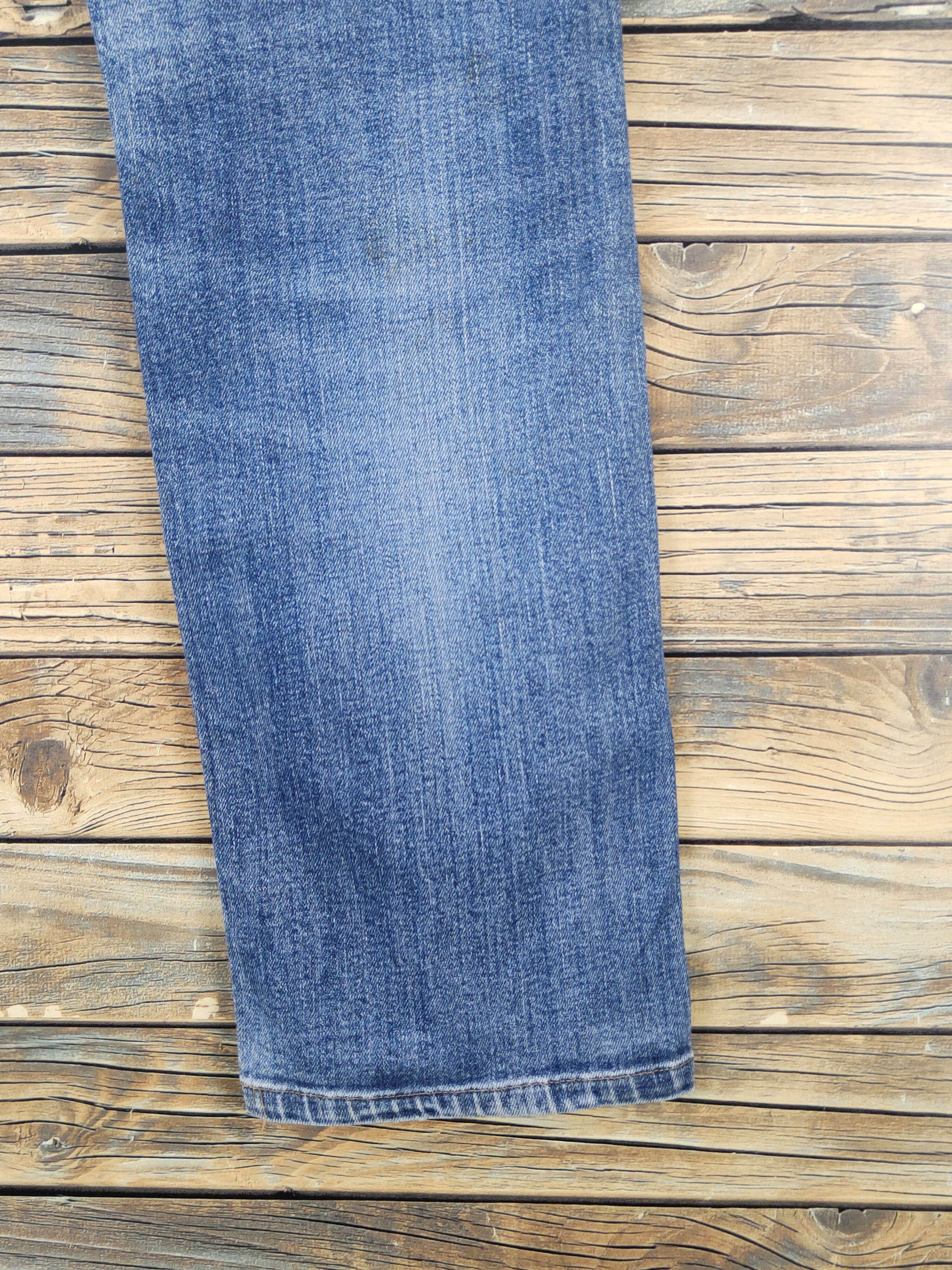 Japanese Brand Uniqlo Blue Distressed Ripped Jeans #W1491 Size US 29 - 11 Thumbnail
