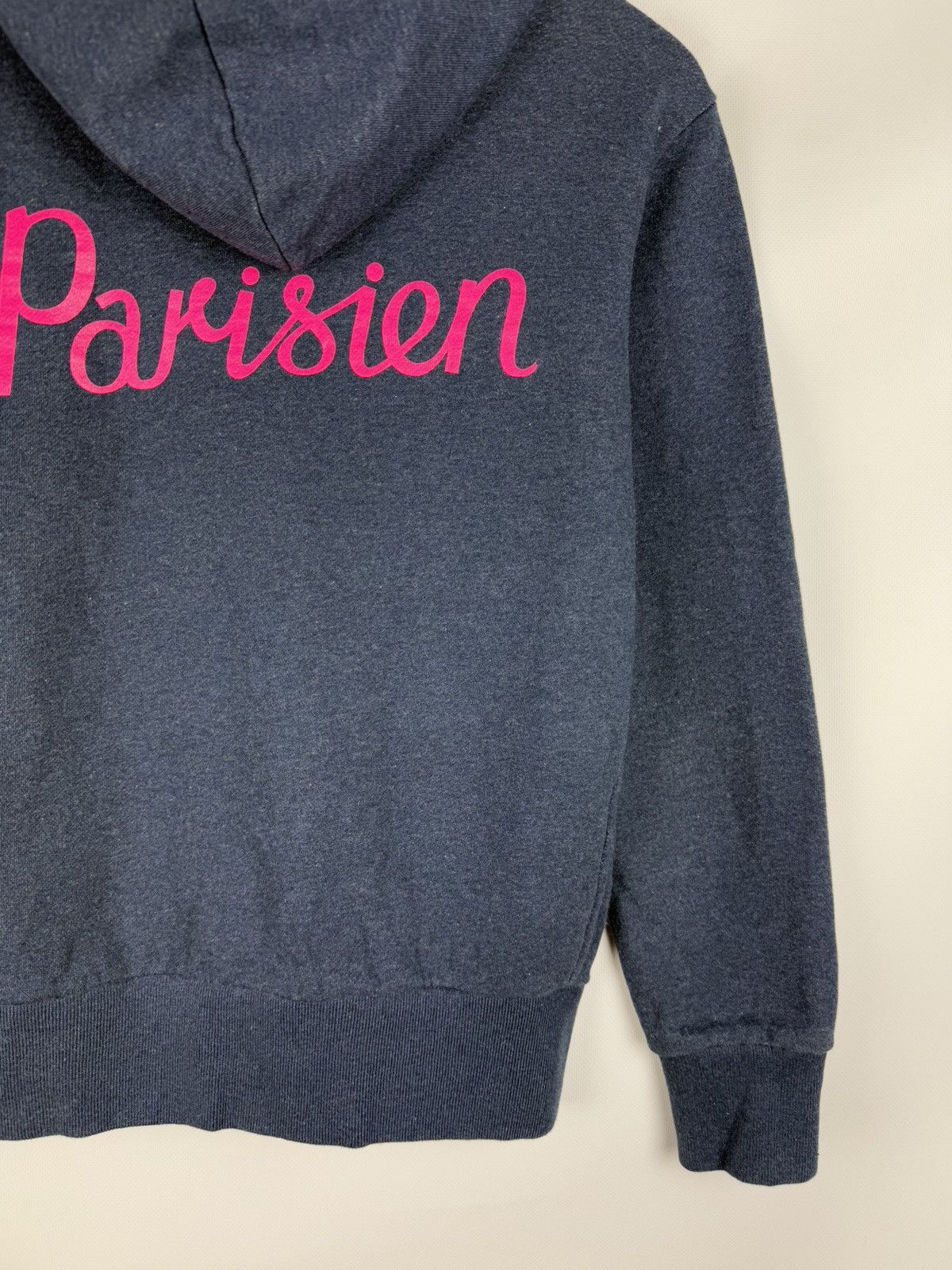 Maison Kitsune Maison Kitsune Parisien Logo Unisex Full Zip Hoodie Size Xs Size US XS / EU 42 / 0 - 18 Thumbnail