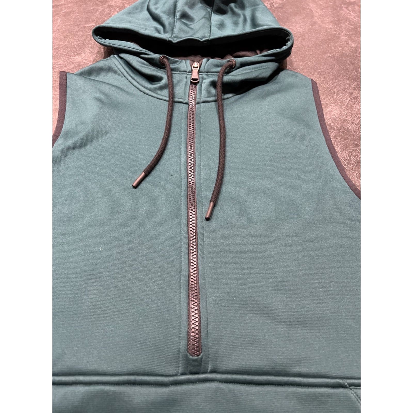 Under Armour VINTAGE Under Armour Women's Vest Fleece Water Resistant Moisture Wicking Green Medium Activewear Size M / US 6-8 / IT 42-44 - 6 Thumbnail