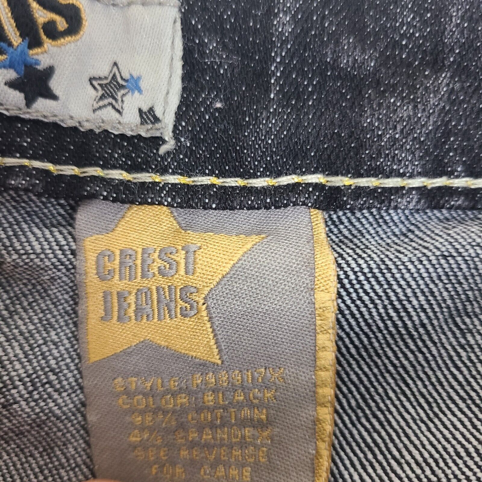 Other Crest Jeans Womens 15/16 Blue Denim Mid Rise Medium Wash Lad Size 38" / US 16 / IT 52 - 3 Thumbnail