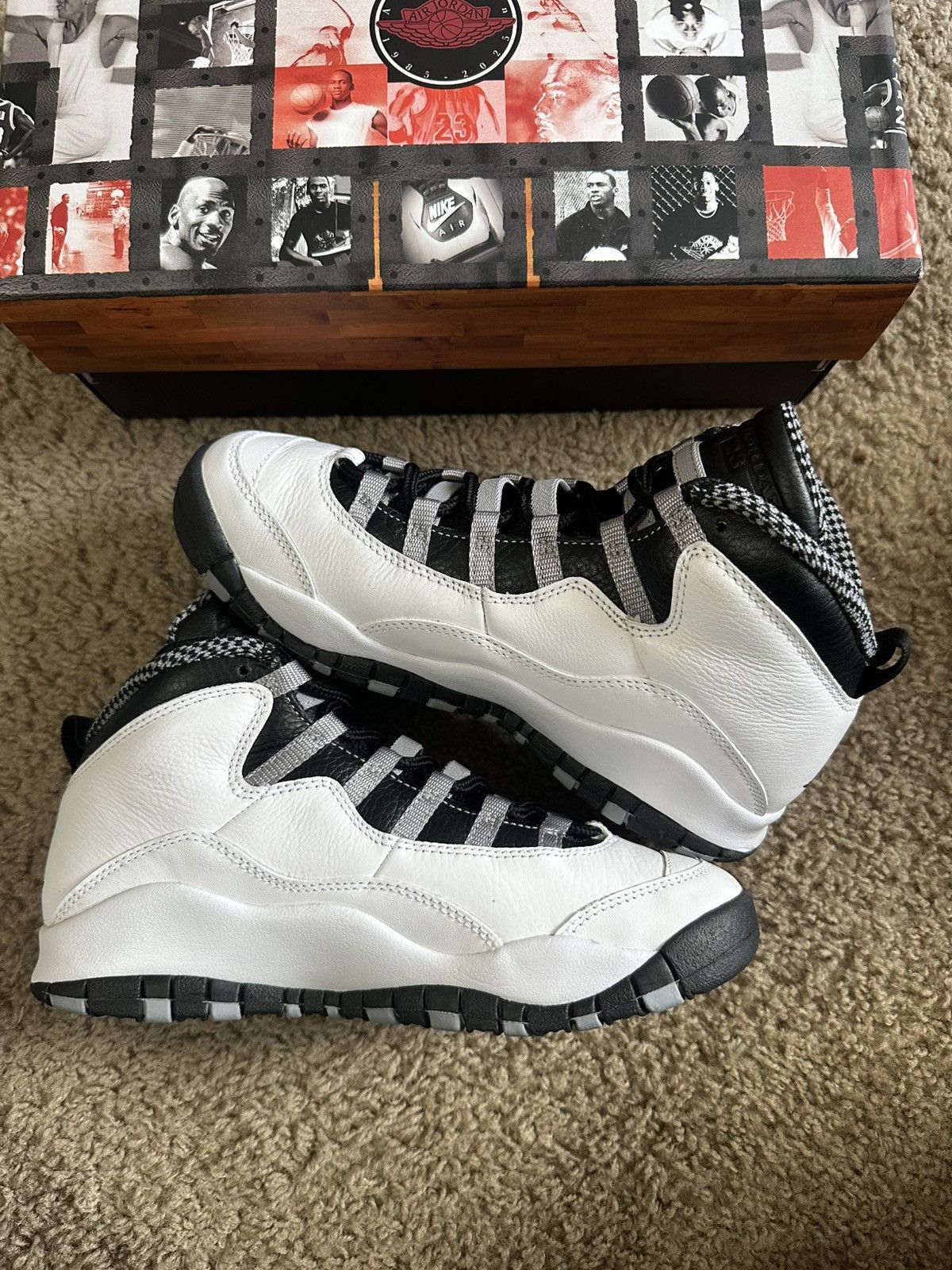 Jordan Brand Size 6.5 - Jordan 10 Retro Steel (2025) (GS) (IB7359-104) Size US 6.5 / EU 39-40 - 2 Thumbnail