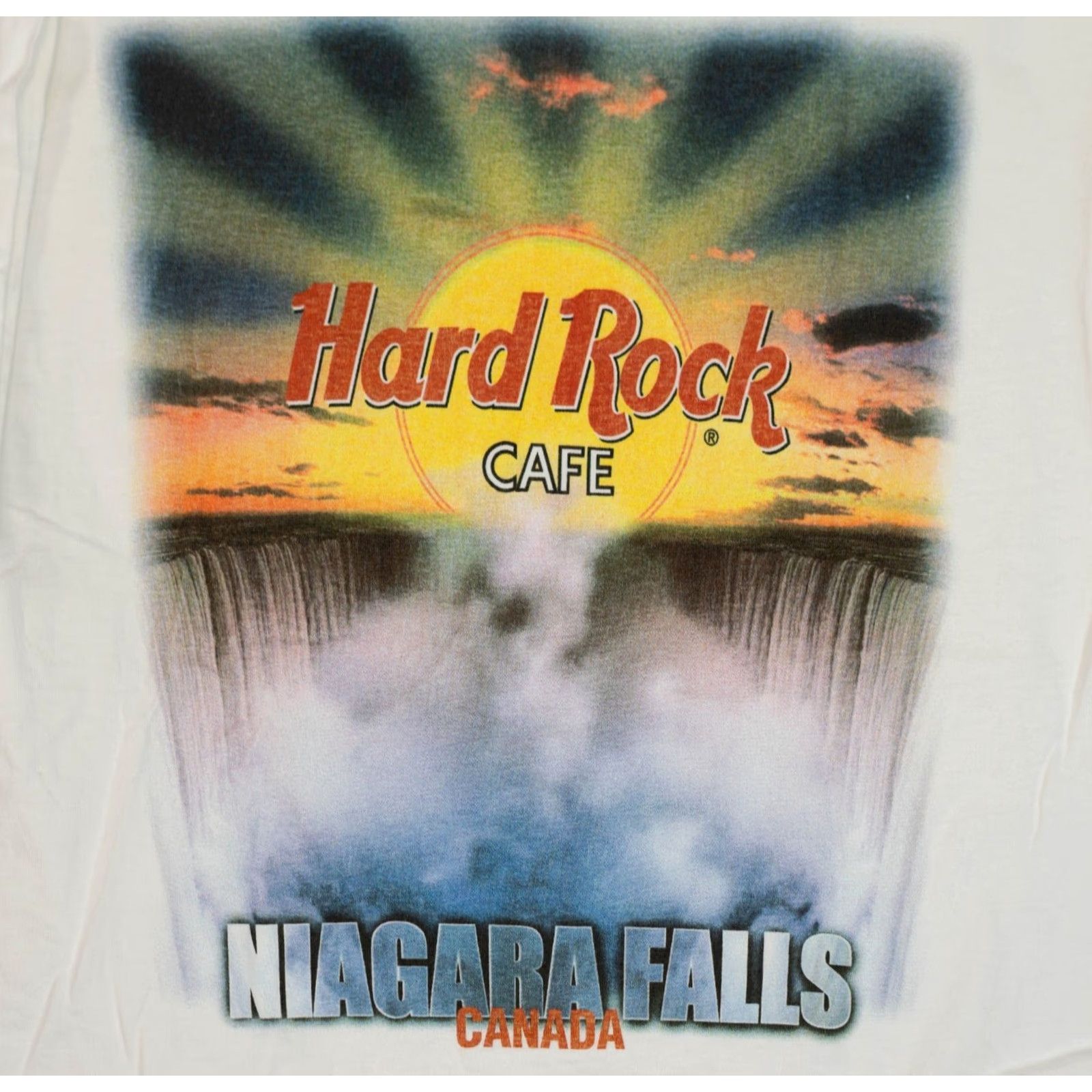 Hard Rock Cafe VINTAGE Hard Rock Cafe NIAGARA FALLS Canada T Shirt Medium VTG Maple Leaf Guitar Shirt Men M White 90s Rock Niagra Falls Canada Logo Vintage 1990s"} Size US M / EU 48-50 / 2 - 3 Thumbnail