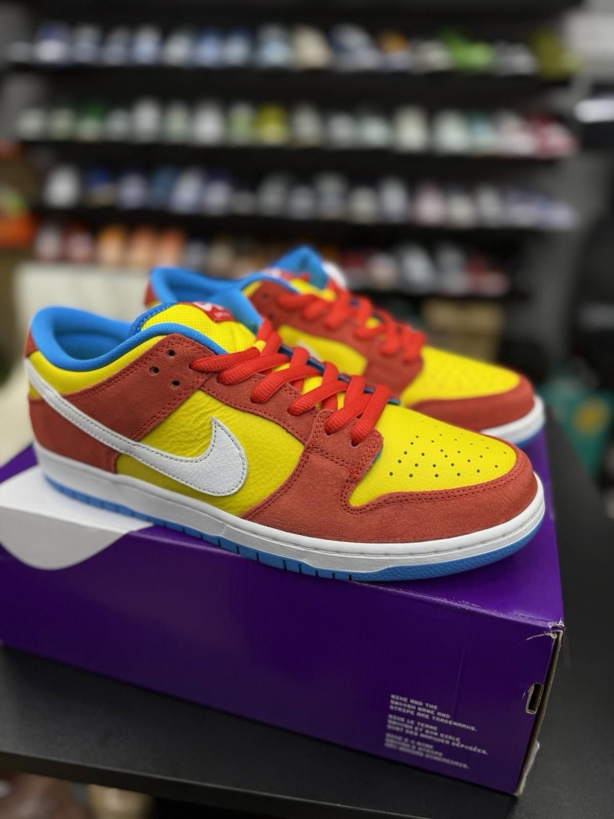 Nike Size 10.5 - Nike SB Dunk Low Bart Simpson (BQ6817-602) NEW Size US 10.5 / EU 43-44 - 3 Thumbnail