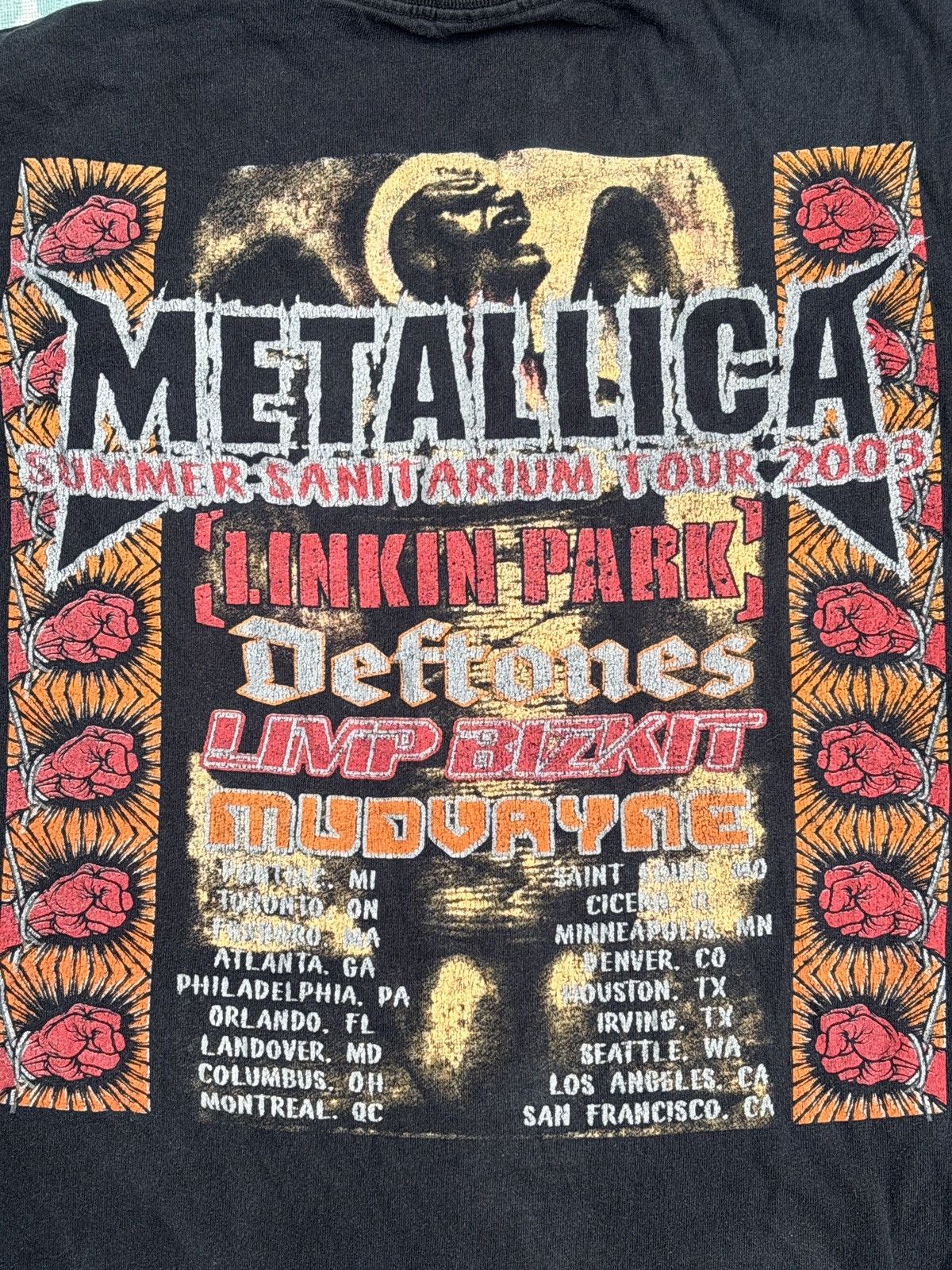 Band Tees × Vintage METALLICA SUMMER SANITARIUM 2003 Size US XL / EU 56 / 4 - 6 Thumbnail