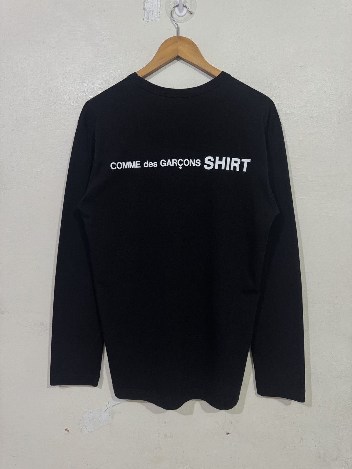 Comme des Garcons Back Logo Long Sleeve Tee W28115 Size US L / EU 52-54 / 3 - 1 Thumbnail