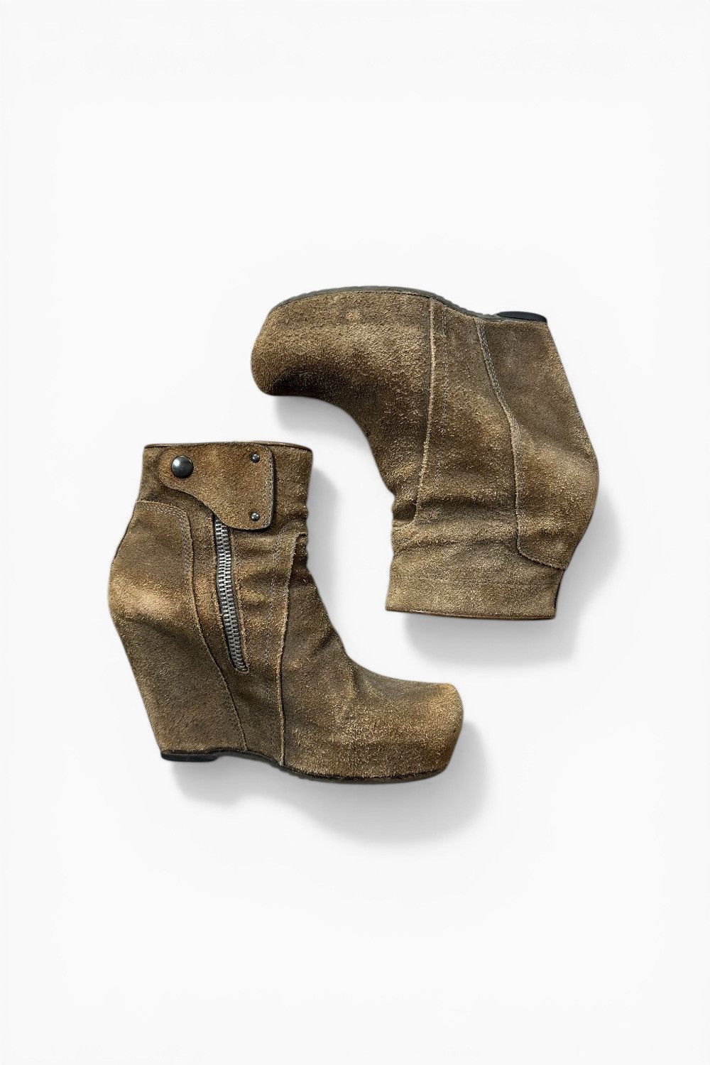 Rick Owens Suede Ankle Boots by Rick Owens Size US 7 / IT 37 - 1 Thumbnail