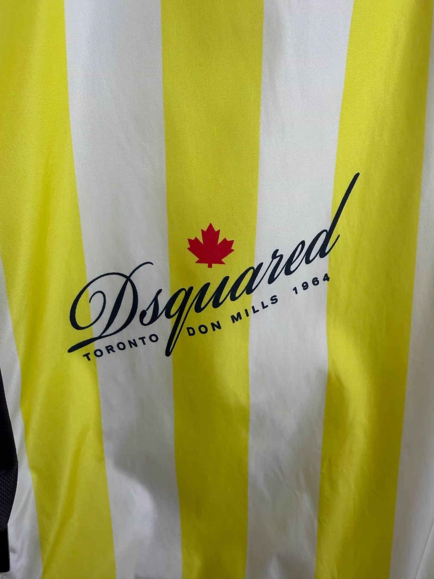 Dsquared2 Yellow White Striped Light Jacket Size M Size US XXS / EU 40 - 5 Thumbnail