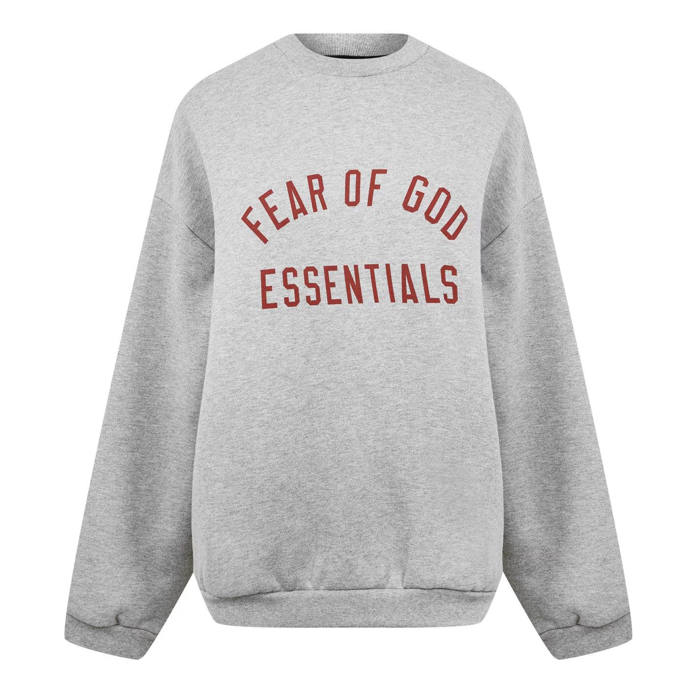 Fear of God o1g2r1mq0426 Fleece Crew Neck Sweater in Heather Grey Size US S / EU 44-46 / 1 - 1 Thumbnail