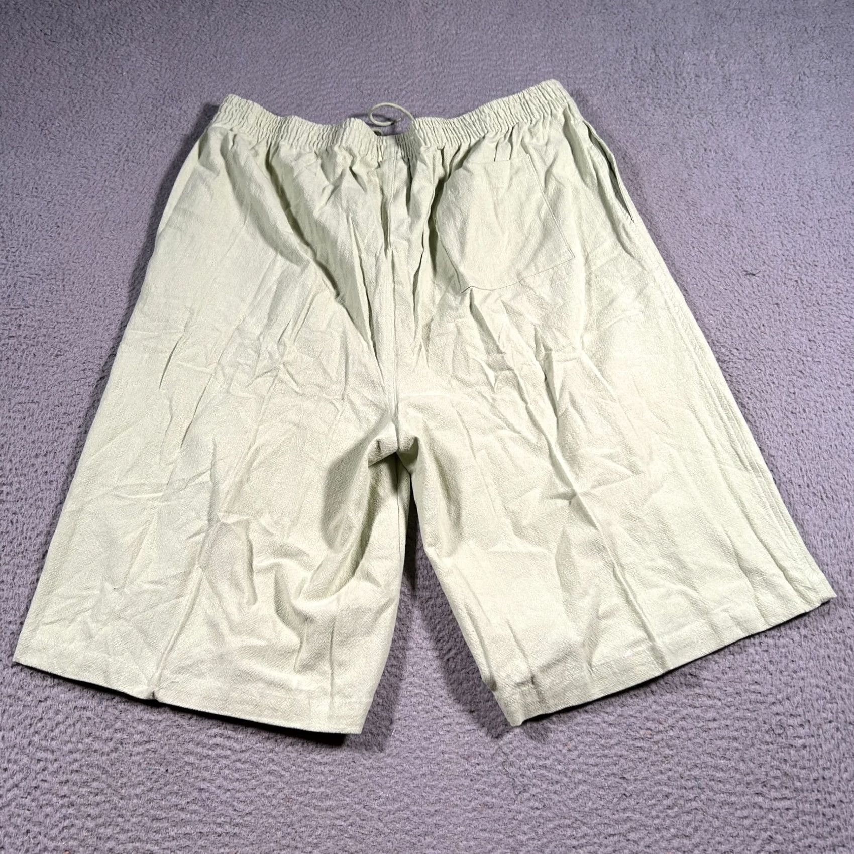 Vintage KINGSIZE Men 2XL Sweat Shorts Drawstring Pockets Fleece Big & Tall Green Athletics Casual Men Size US 38 / EU 54 - 2 Thumbnail