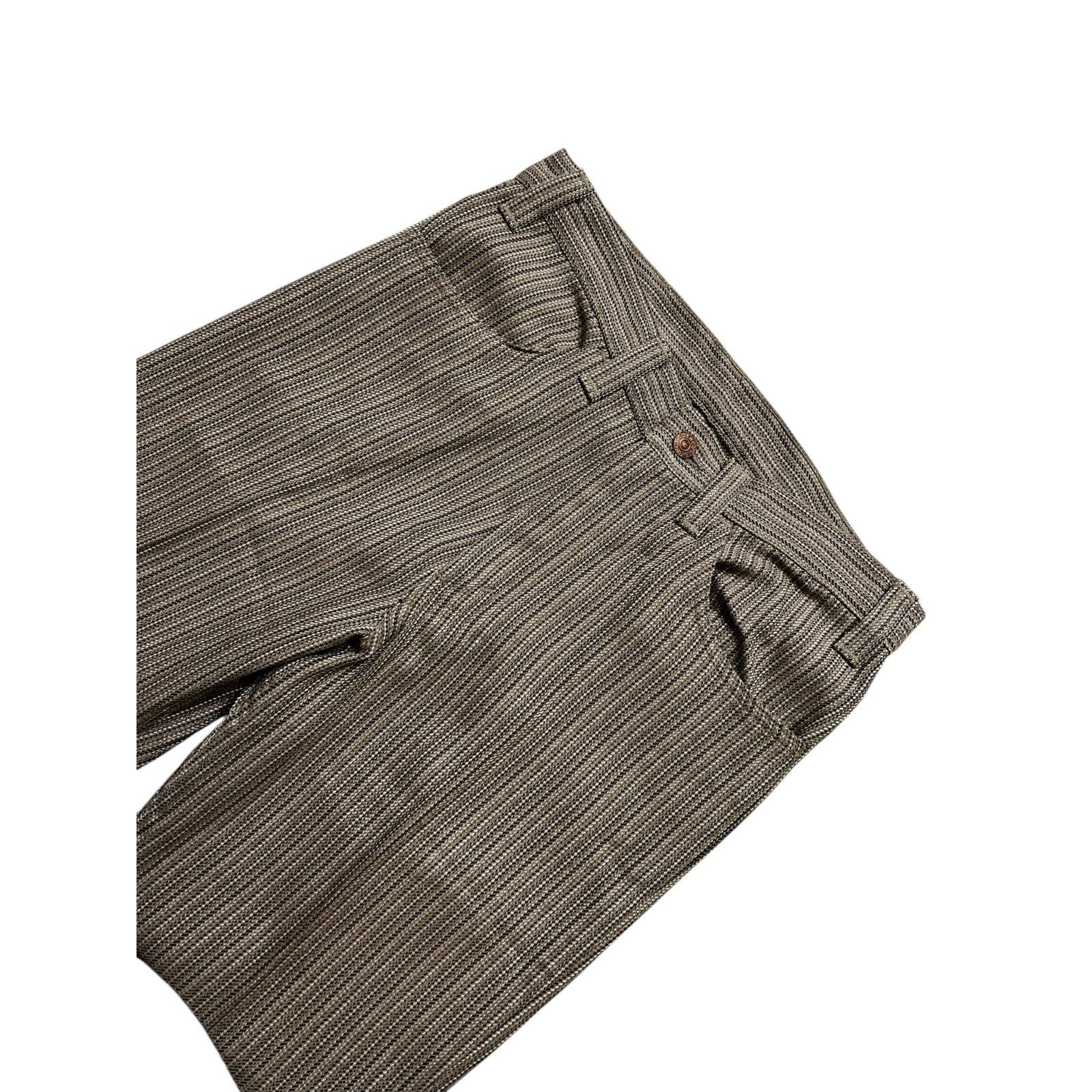 Levi's Vintage Levi's Big E STA-PREST Bootcut Brown Pants - 30x26 Size US 30 / EU 46 - 11 Thumbnail