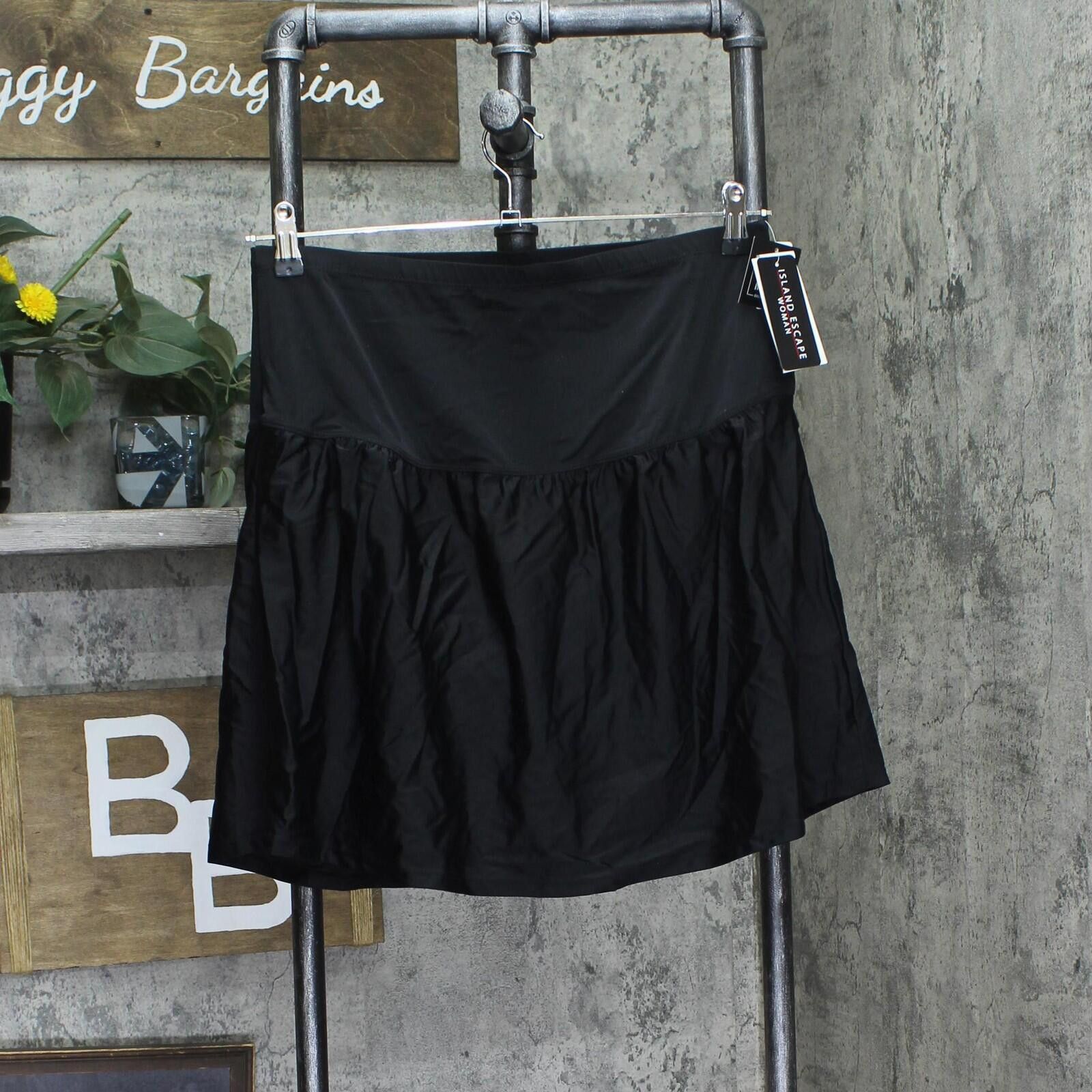 Other Island Escape Skirt High-waist Swim Bottom 770068 Black 20w Size ONE SIZE - 1 Thumbnail