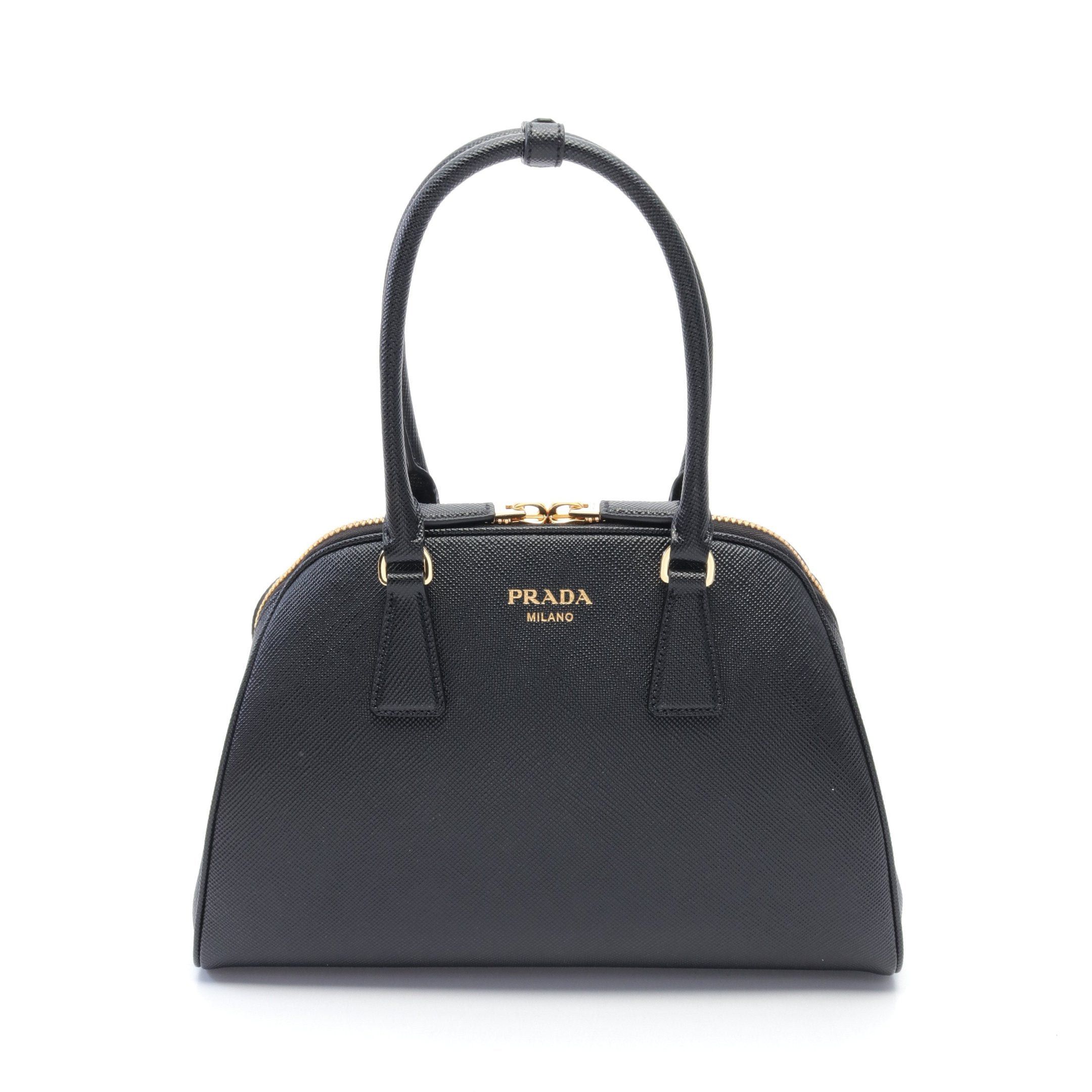 Prada Prada Handbag Leather Black Size ONE SIZE - 1 Thumbnail