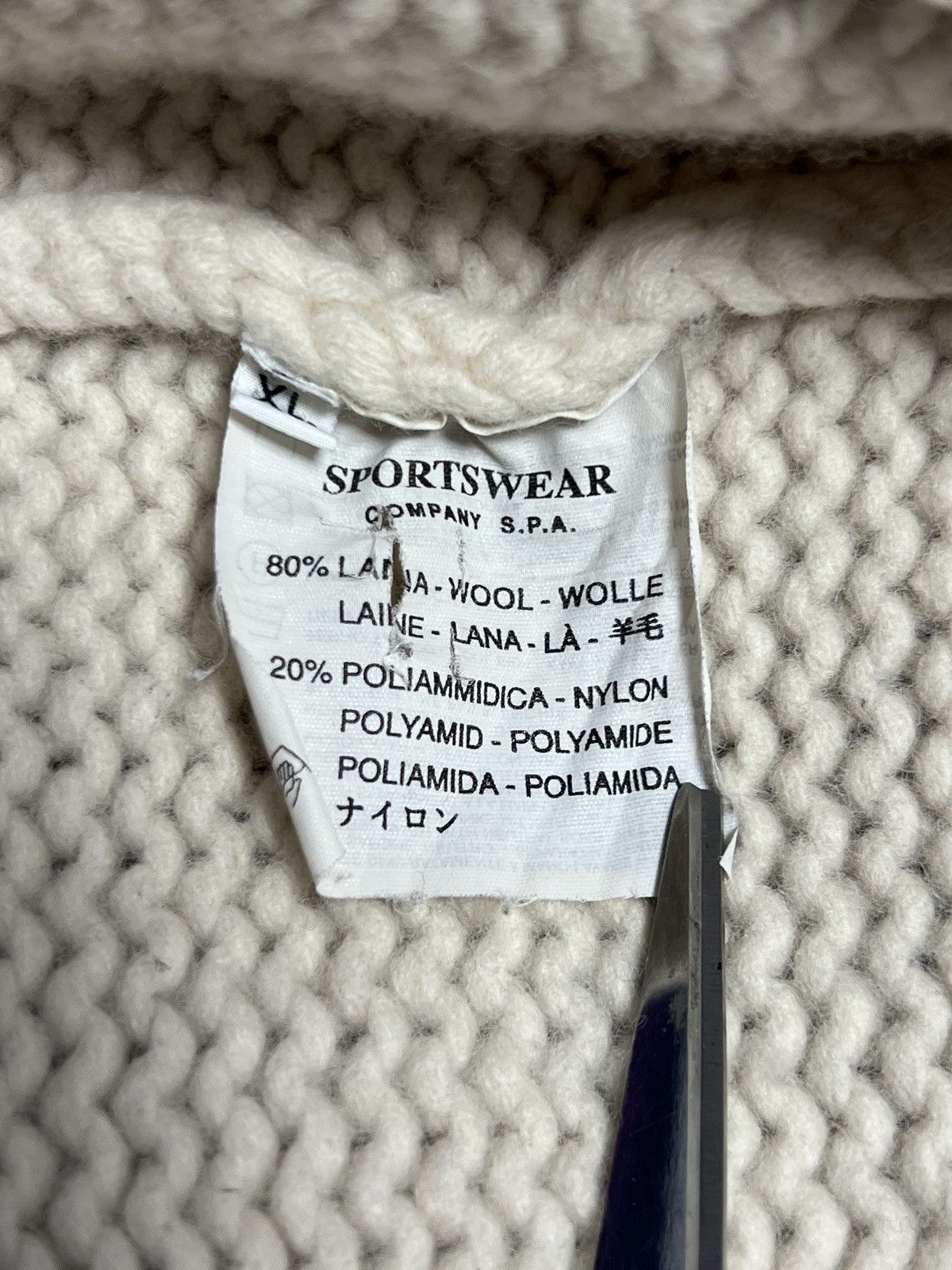 Stone Island STONE ISLAND Vintage Wool Knit Sweater Crew Neck Size US XL / EU 56 / 4 - 13 Thumbnail
