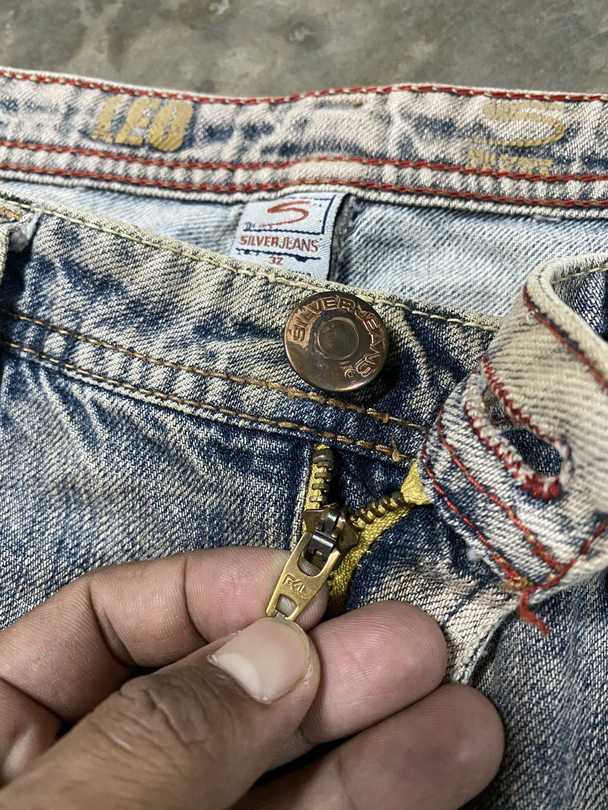 Japanese Brand × Silver Jeans Co. × Vintage Vintage Silver Jeans Distressed p180 Size US 32 / EU 48 - 5 Thumbnail