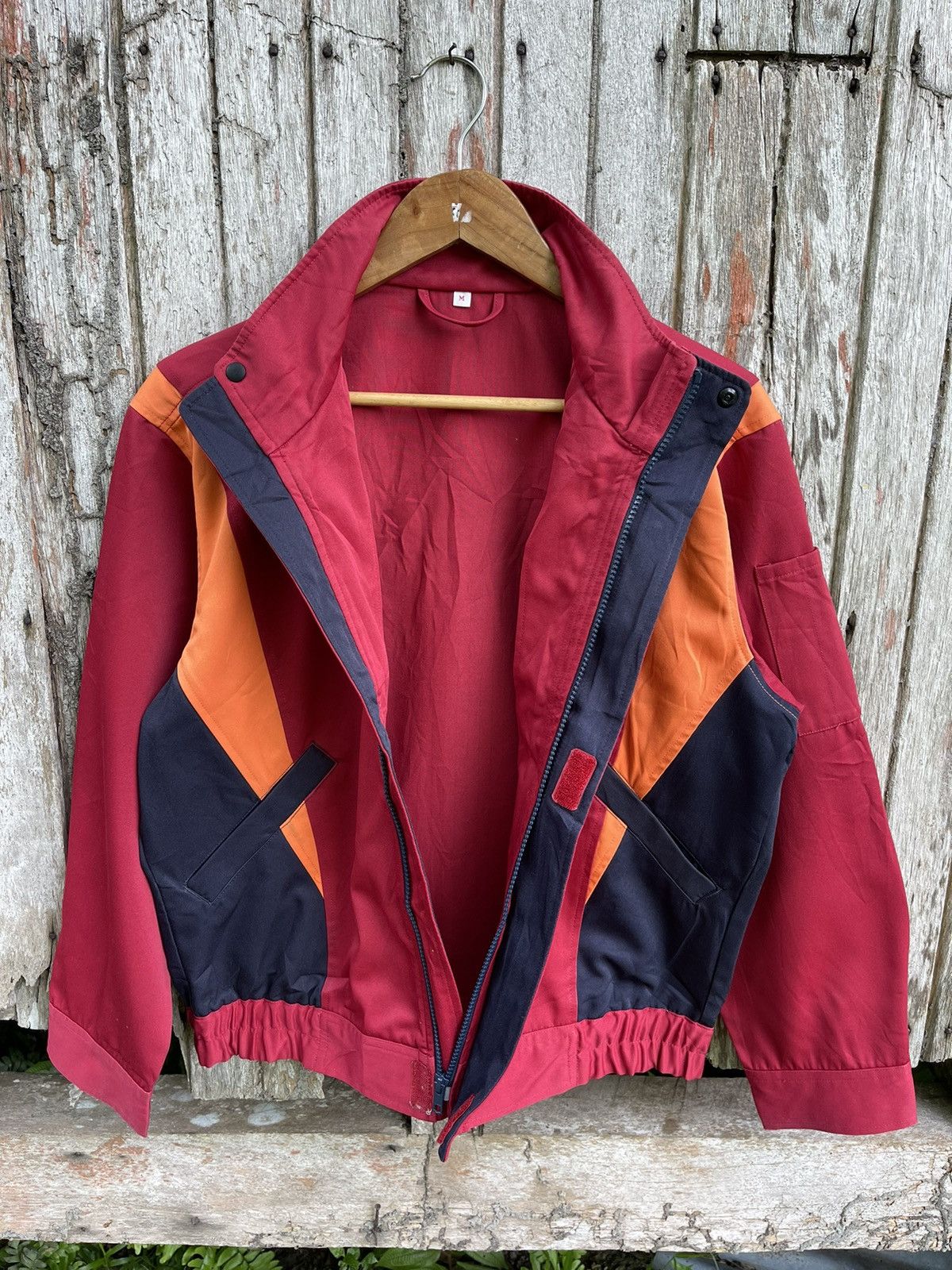 Japanese Brand Japanese ENEOS Red Workwear Jacket Colorblock Uniform Style Size US M / EU 48-50 / 2 - 9 Thumbnail