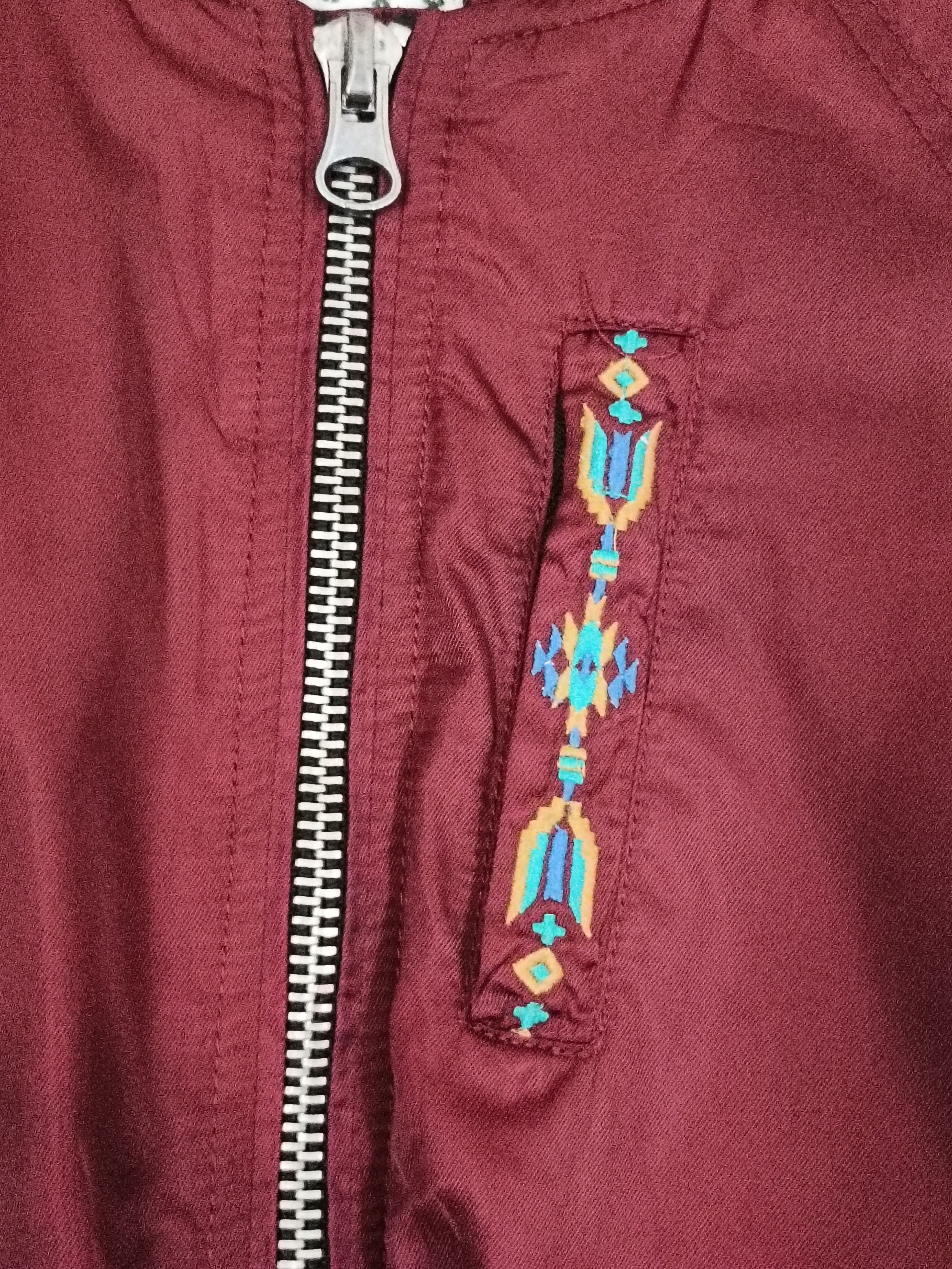Japanese Brand Vintage Titicaca Thunderbird Navajo aztec bomber jacket Size ONE SIZE - 5 Thumbnail