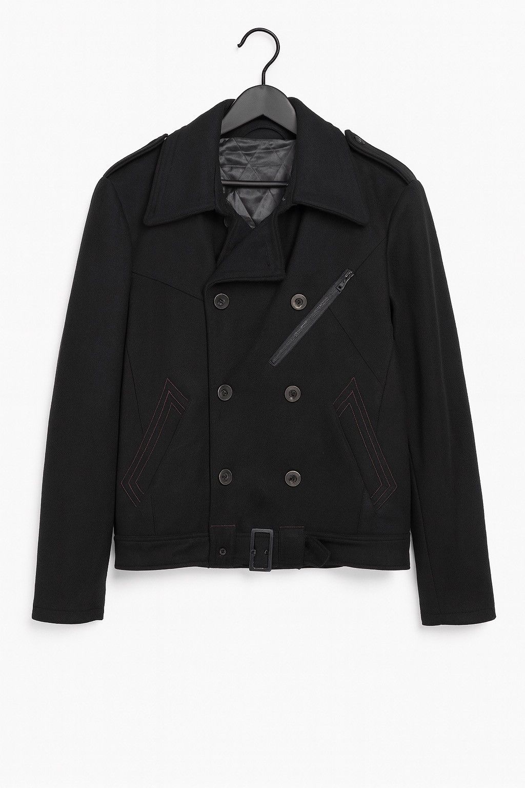Japanese Brand Ignition Black Jacket – Classic Double-Breasted Military Size US M / EU 48-50 / 2 - 1 Thumbnail
