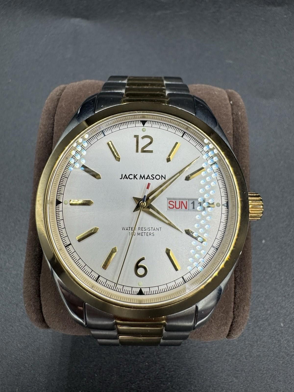 Jack Mason Men's Canton Two Tone Watch Texas Designed Gold M
