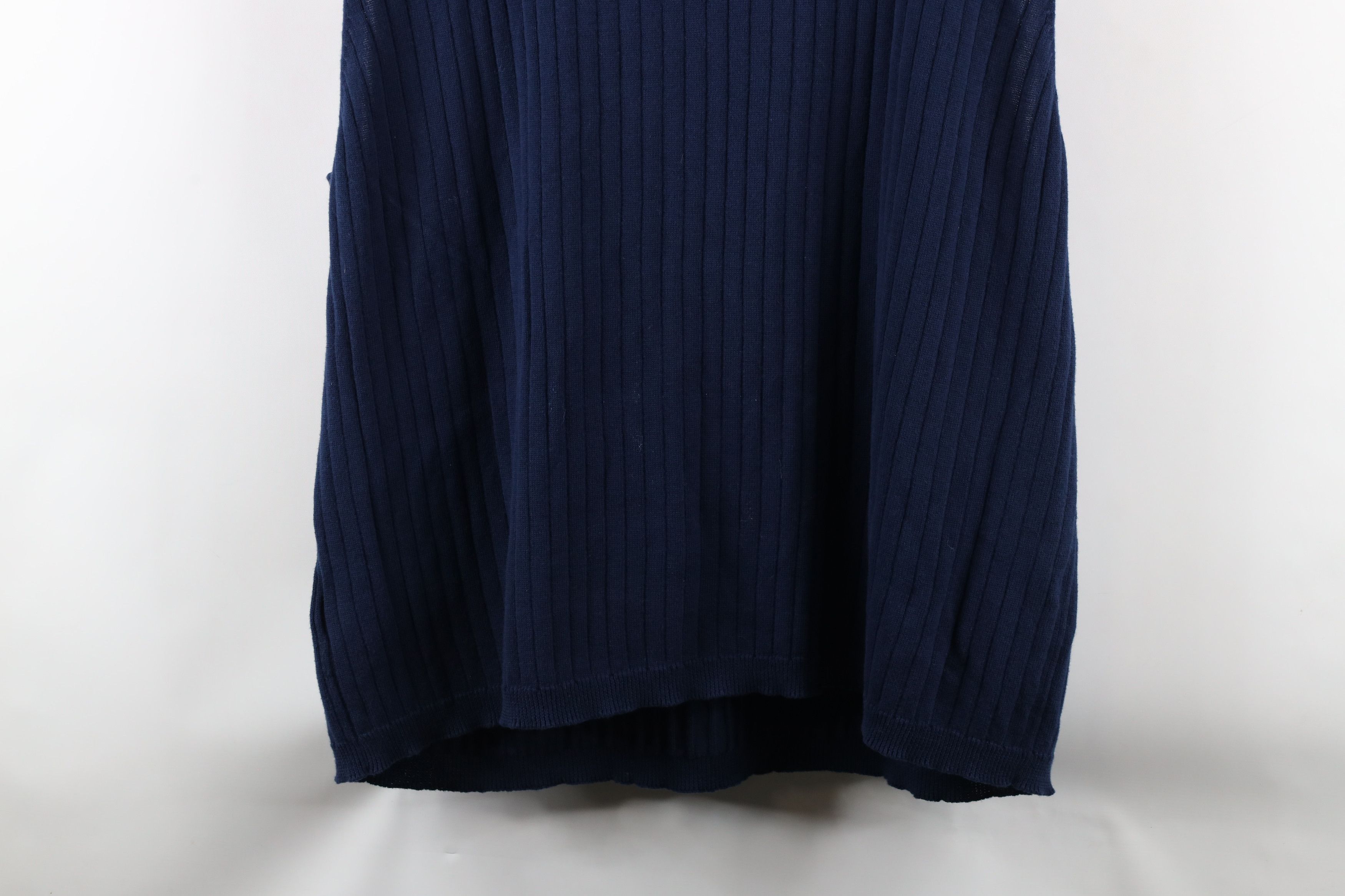 Adidas Vintage Adidas Out Cotton Ribbed Knit Sweater Vest Blue Size US XXL / EU 58 / 5 - 14 Thumbnail