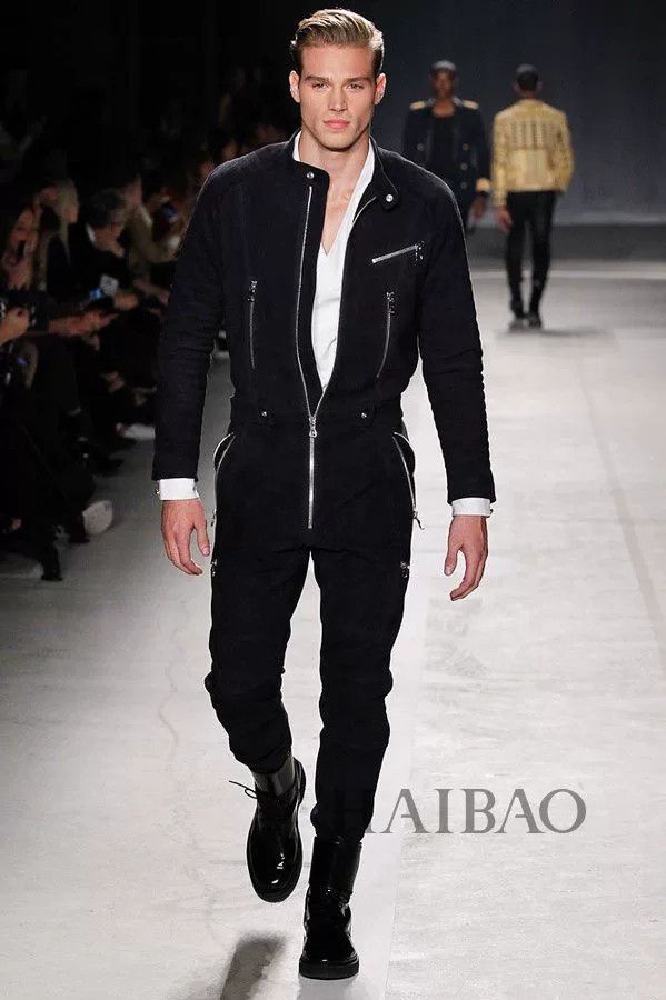 Balmain balmain x hm black jumpsuit jacket Size 38" / US 16 / IT 52 - 1 Thumbnail