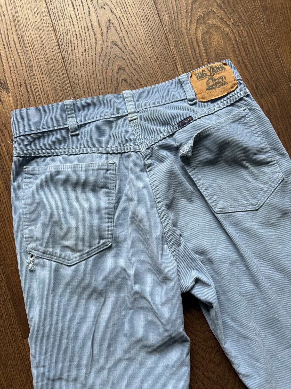 Vintage Vintage 70s Big Yank Corduroy Flared Bell Bottom Pants Size US 32 / EU 48 - 7 Thumbnail