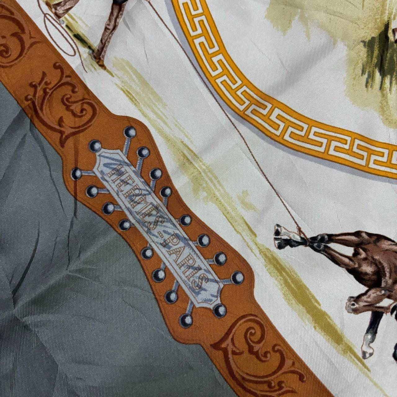 Hermes Hermes Charreada Silk Scarf 90cm Jean de Fougerolle Vintage Size ONE SIZE - 3 Thumbnail