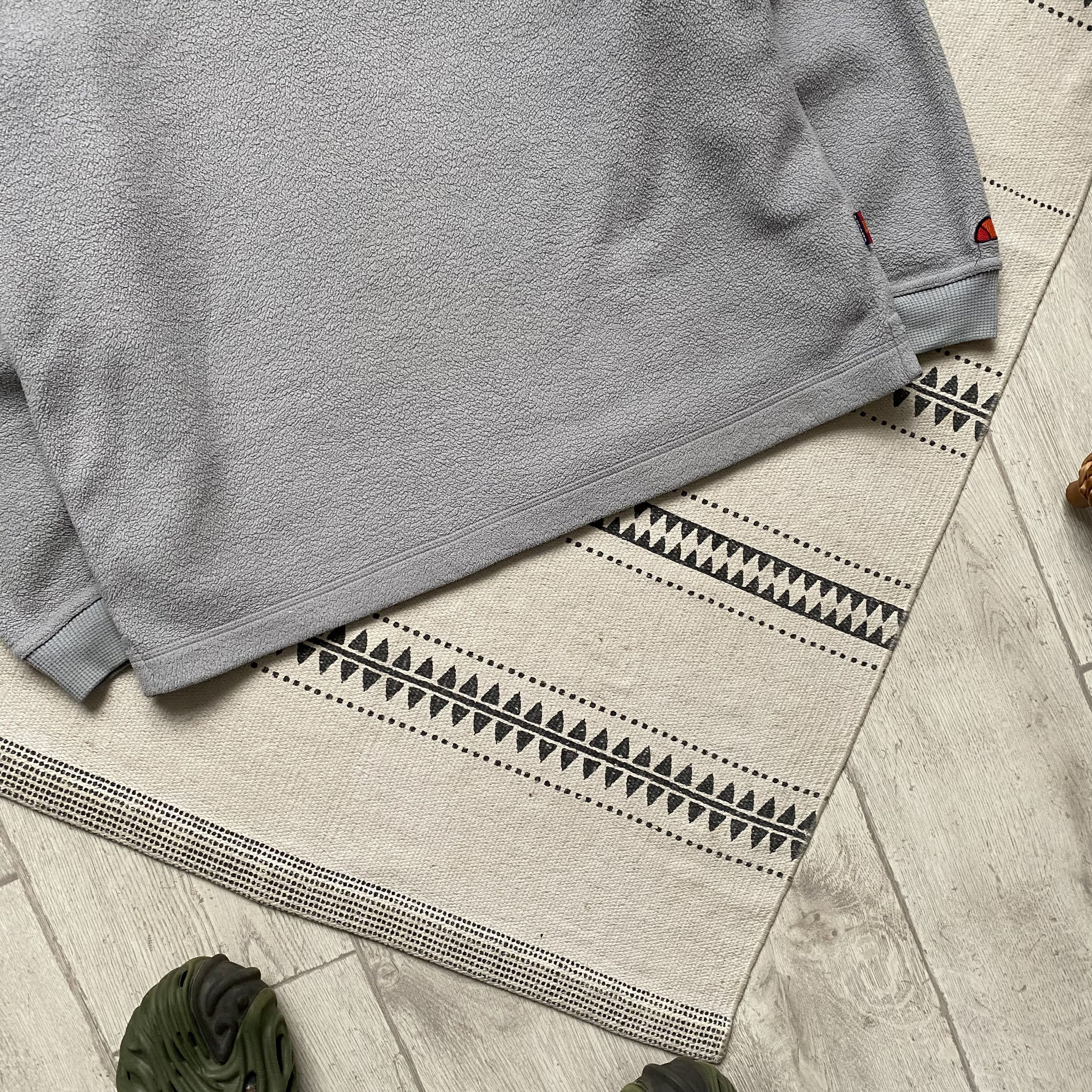 Ellesse 🦈 Vintage 80s Ellesse Fleece sweatshirt Drill Gorpcore Size US L / EU 52-54 / 3 - 3 Thumbnail
