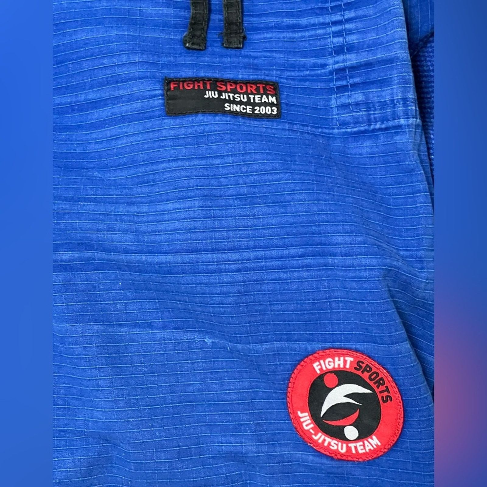 Other KINGZ Kimonos Fight Sports jiu jitsu FULL GI - Sz A3 Blue Size US XL / EU 56 / 4 - 3 Thumbnail