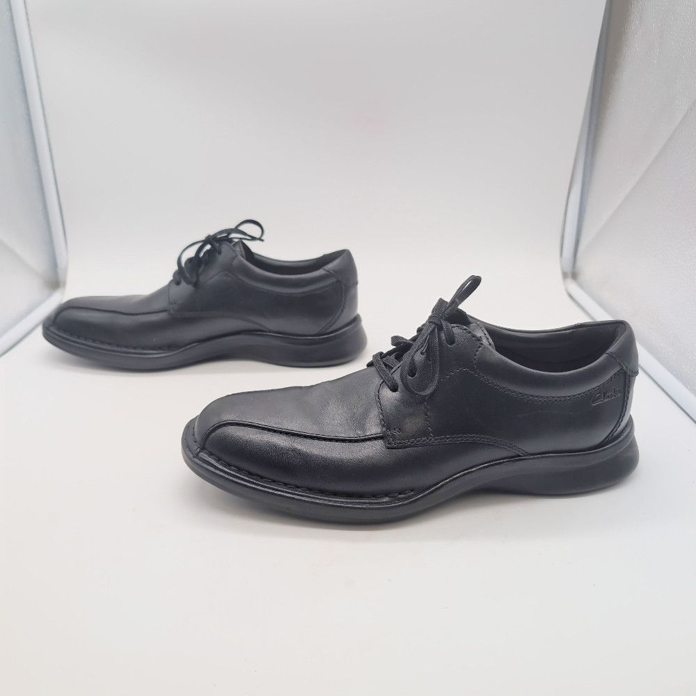 Clarks Clarks Sz 9 Kempton Run Classic Black Men's Shoes Size US 9 / EU 42 - 4 Thumbnail