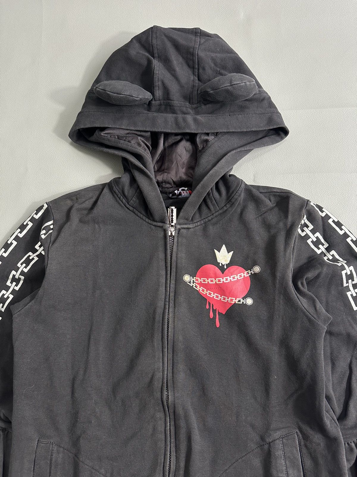 If Six Was Nine × Japanese Brand × Le Grande Bleu (L.G.B.) DOLLY DELLY HEART CHAIN ZIP HOODIE Y2K STYLE Size US M / EU 48-50 / 2 - 2 Thumbnail