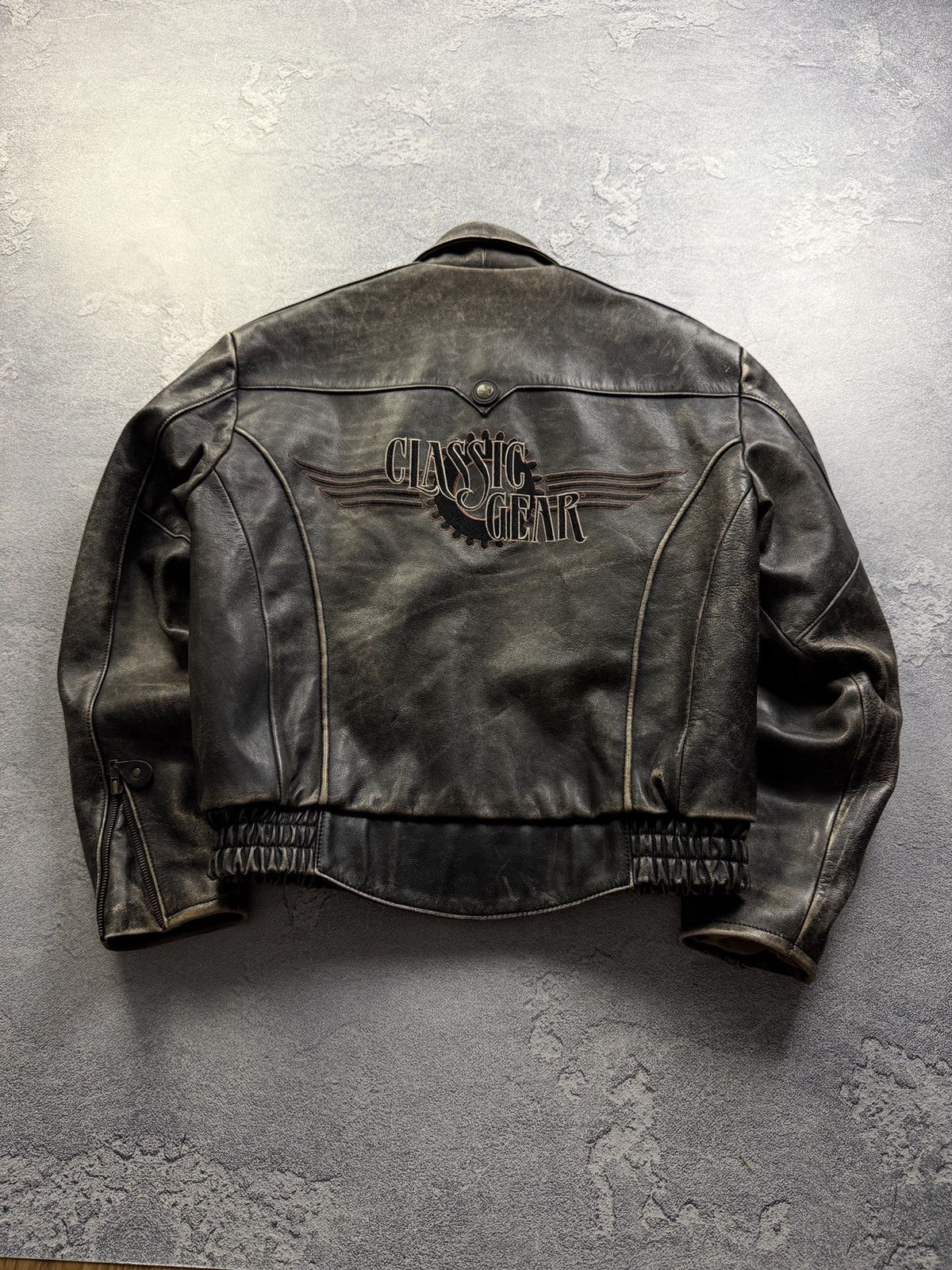 Genuine Leather 90s Vintage Mens Biker Leather Jacket Y2K | Grailed