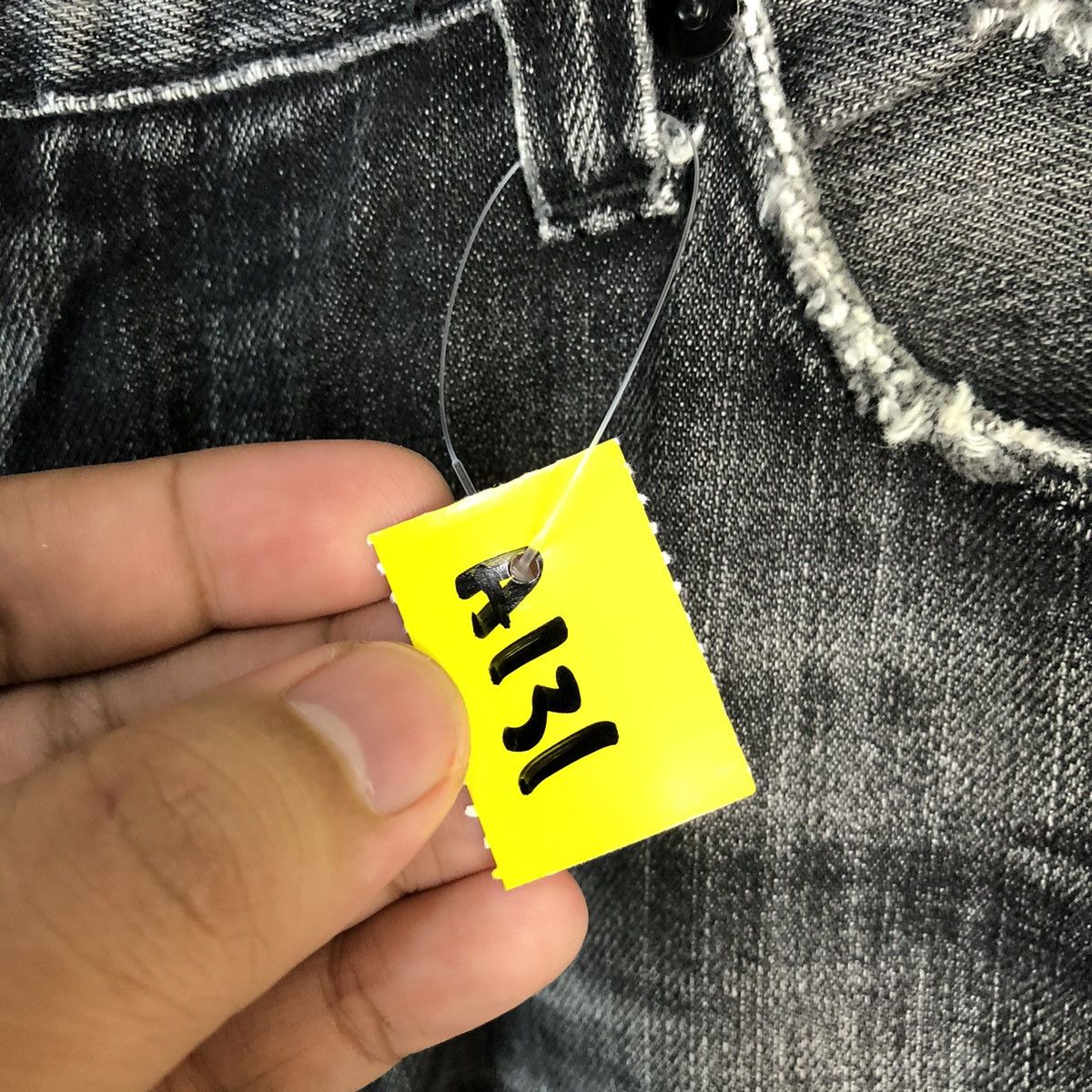 Japanese Brand Uniqlo vintage Jeans faded Black Denim Pants #A131 Size US 32 / EU 48 - 13 Thumbnail