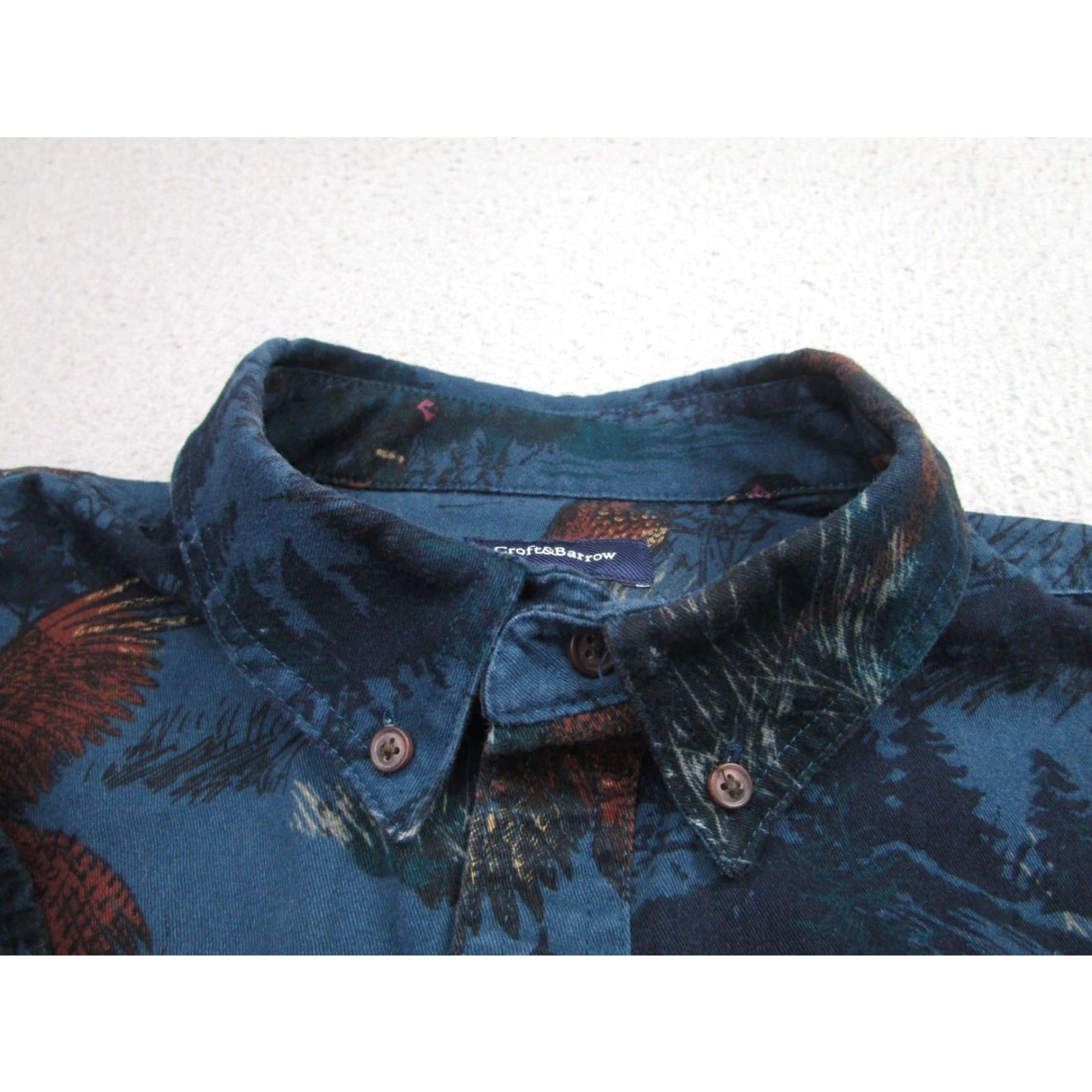 Croft & Barrow Croft & Barrow Shirt Mens M Blue All Over Print Bird Hunting Sportsman Shacket Size US M / EU 48-50 / 2 - 5 Thumbnail