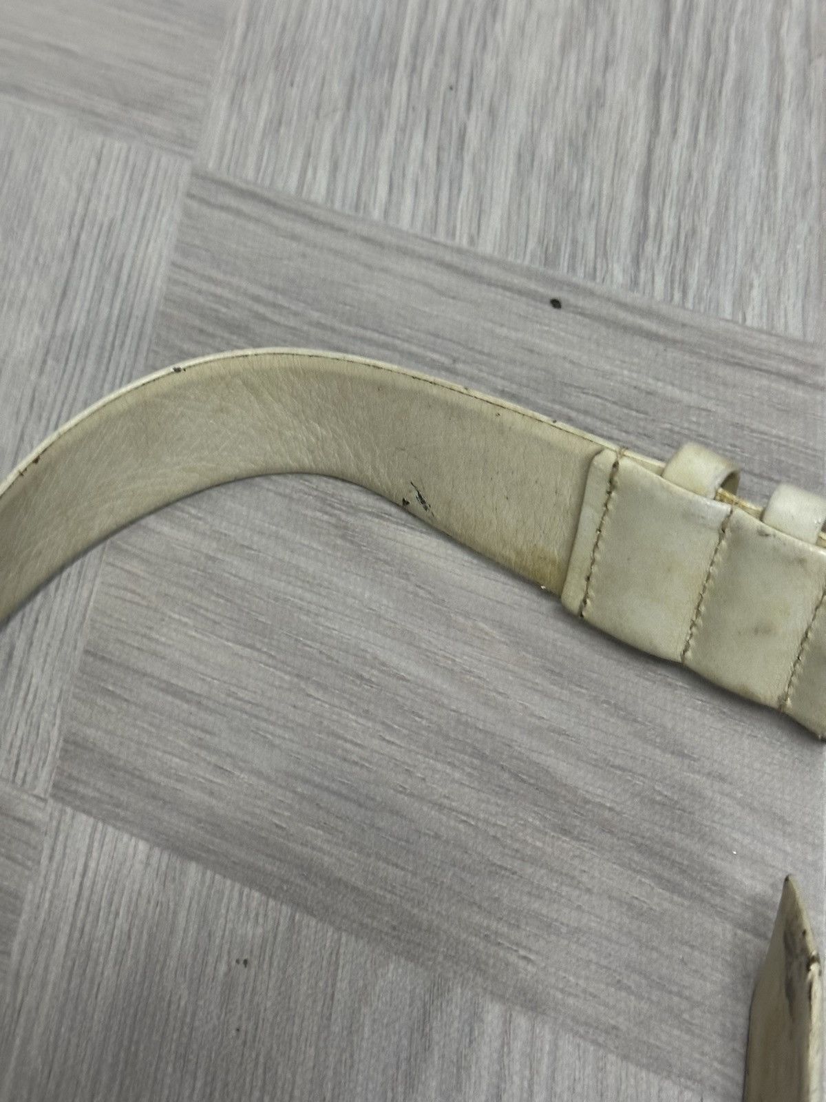 Comme des Garcons Homme Plus Robe de Chambre Comme des Garçons Leather Distressed Belt Size ONE SIZE - 10 Thumbnail