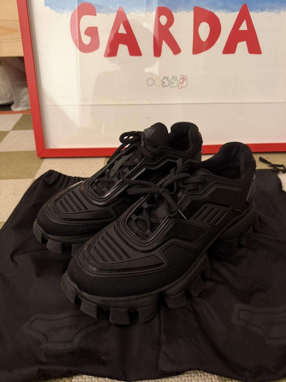 Prada Prada Cloudbust Thunder Sneaker Black Size US 11.5 / EU 44-45 - 1 Thumbnail