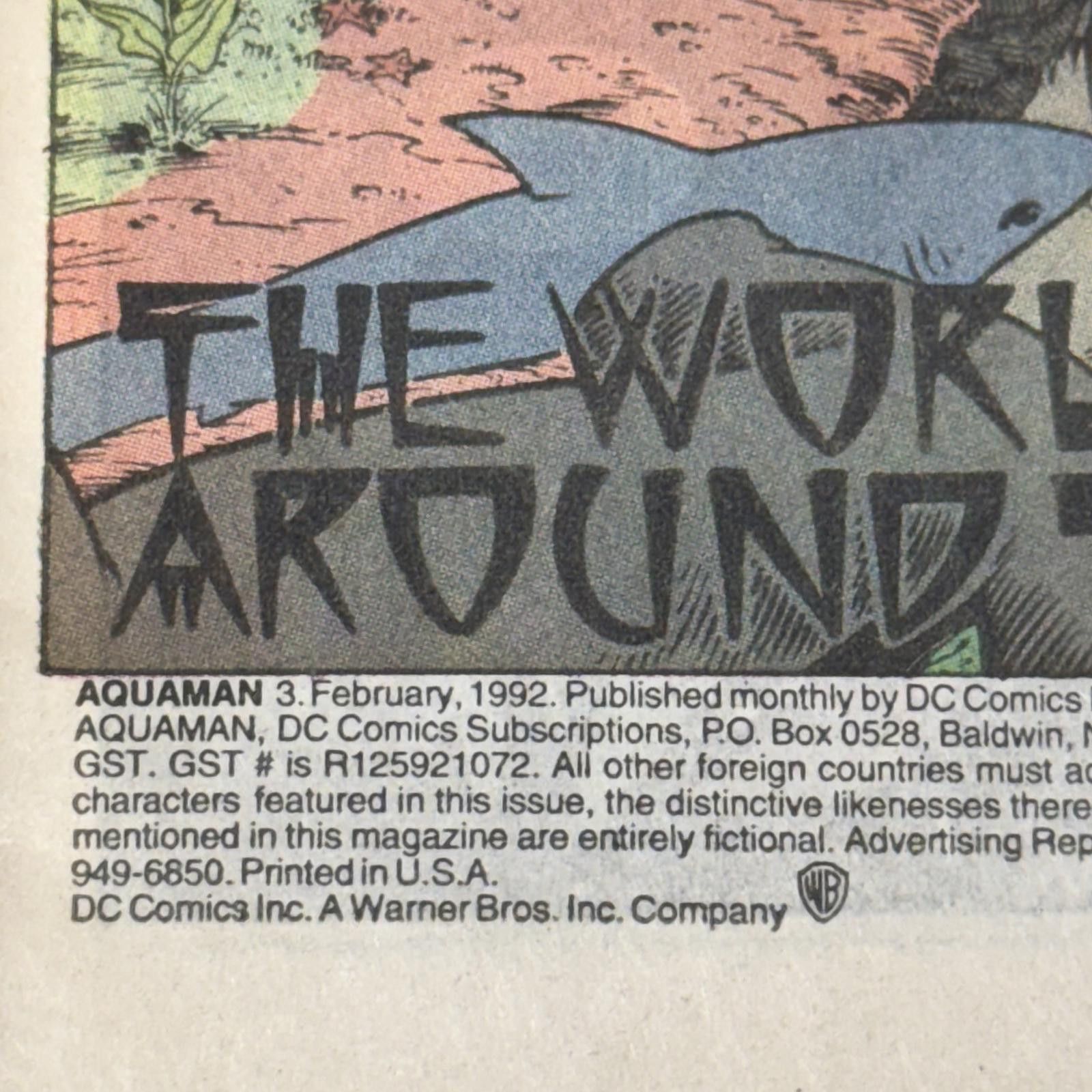 DC Comics DC Comics Aquaman #3 February 1992 Comic Book Size ONE SIZE - 7 Thumbnail