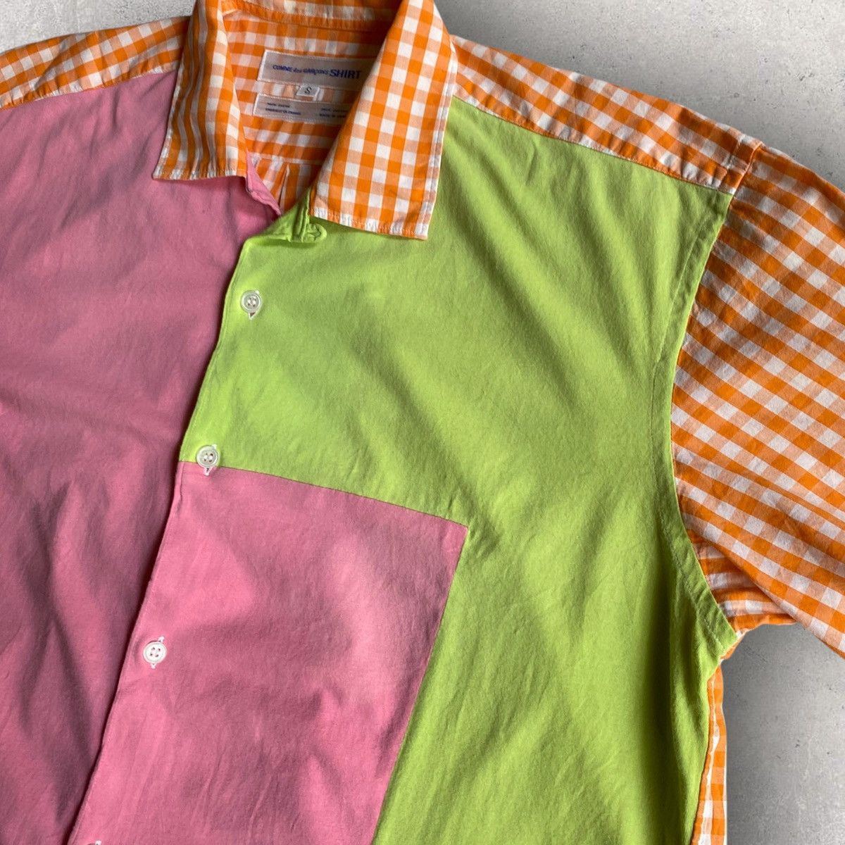 Comme des Garcons × Comme des Garcons SHIRT Color Patch Open Collar Shirt Size US S / EU 44-46 / 1 - 3 Thumbnail