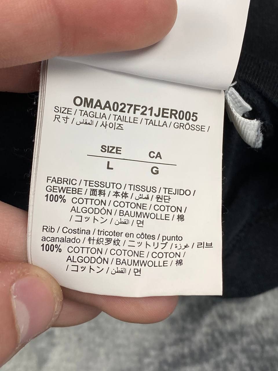 Off-White Off-White Gradient Arrows Big Logo T Shirt Black Men Size L Size US L / EU 52-54 / 3 - 12 Thumbnail