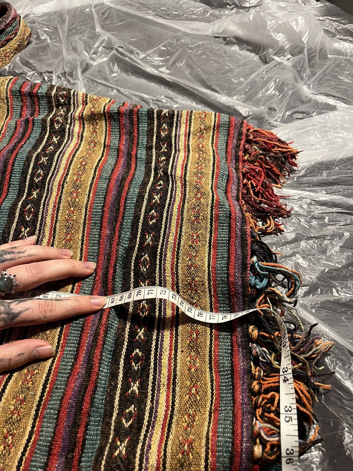 Vintage Little Kathmandu Poncho (Handmade in Nepal) Size US L / EU 52-54 / 3 - 5 Thumbnail