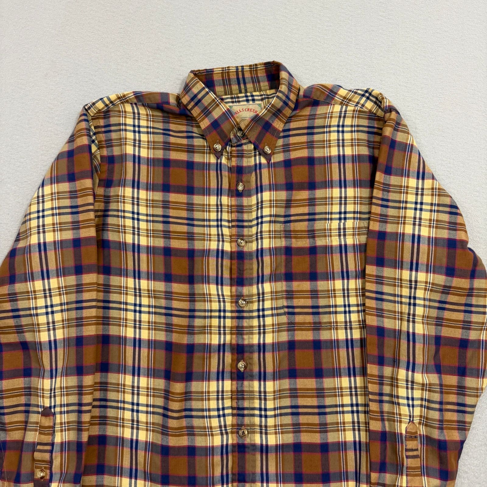 Vintage Vintage Falls Creek Button Down Shirt Medium Brown Plaid Size US M / EU 48-50 / 2 - 3 Thumbnail