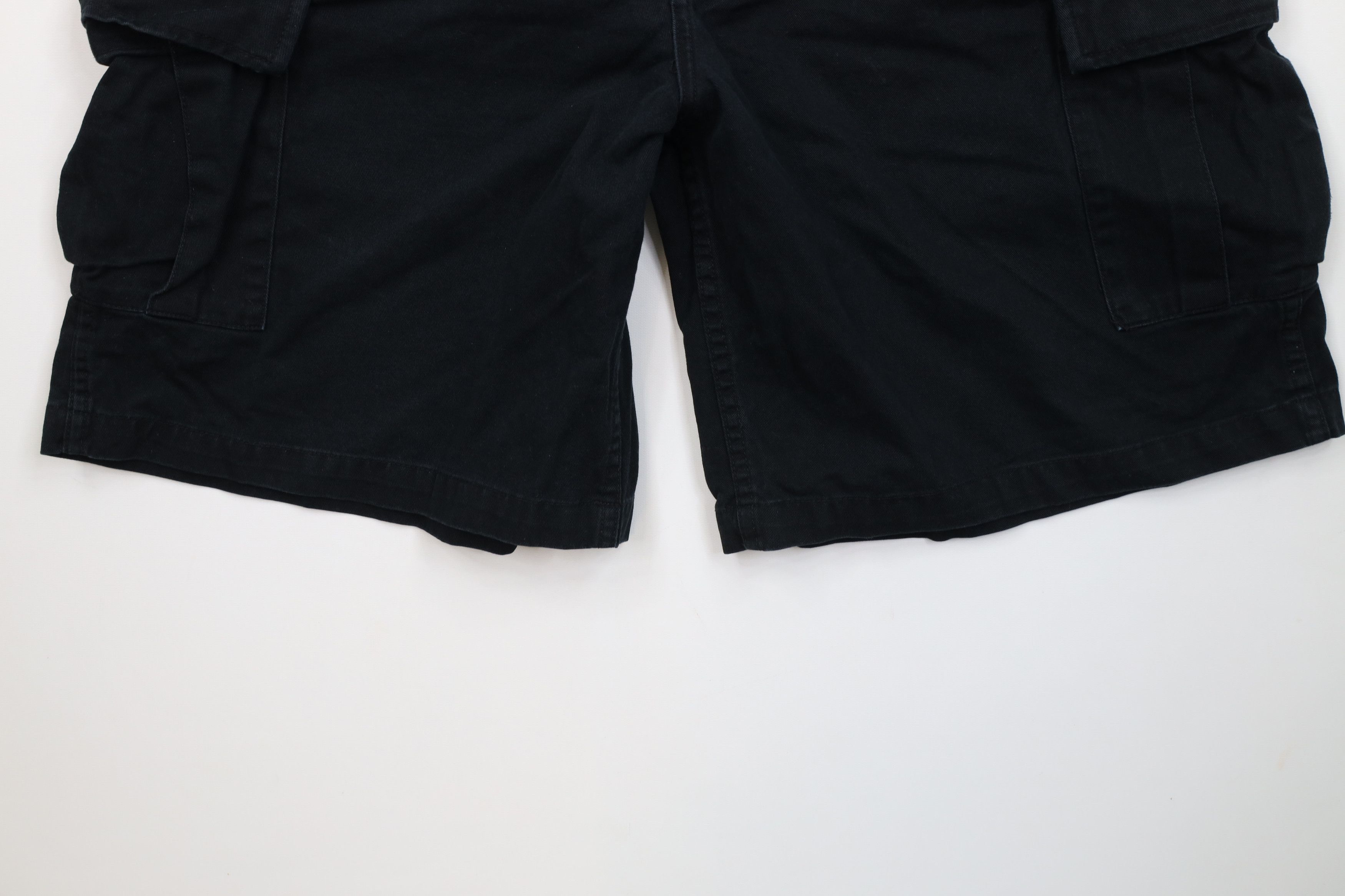 Cabelas Vintage Cabelas Heavyweight Cargo Shorts Black Cotton Size US 38 / EU 54 - 4 Thumbnail