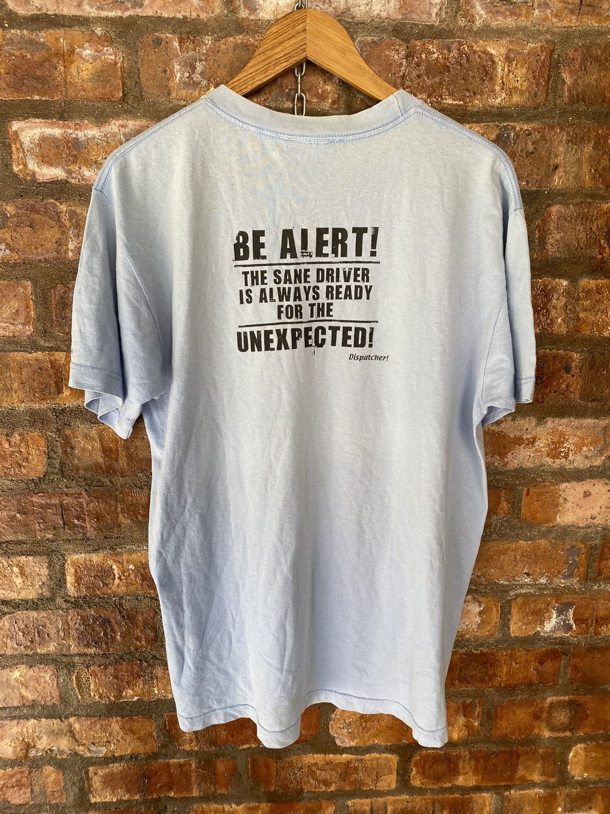 Vintage 1990s OG 🔥Taxi Driver Poem by Tsunami Work Japan Size US L / EU 52-54 / 3 - 5 Thumbnail