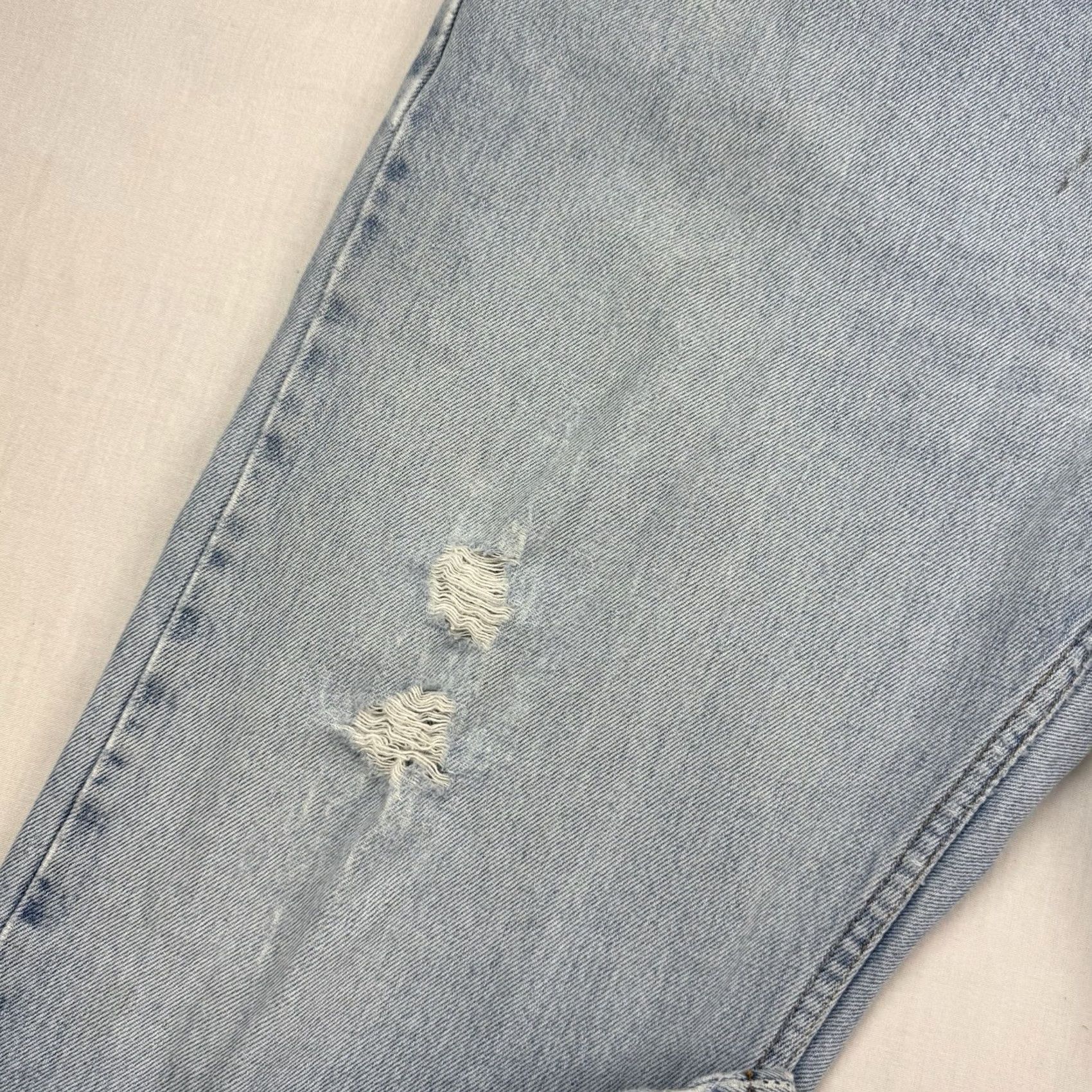 Levi's VINTAGE Levi's 505 Jeans Men Regular 38x30 Blue Cotton Denim Straight 90s Y2K Worn Thrashed Size US 38 / EU 54 - 4 Thumbnail