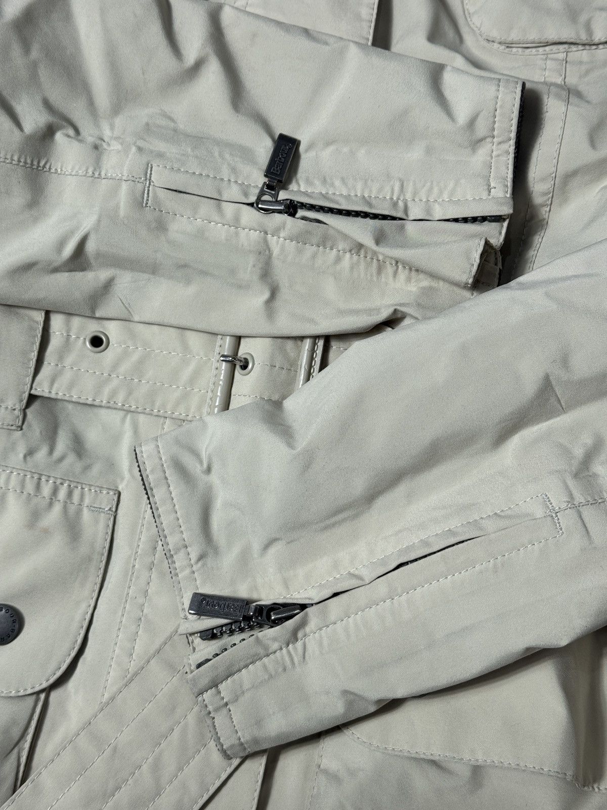 Barbour VINTAGE BARBOUR 2000s JACKET WITH BELT Size S / US 4 / IT 40 - 6 Thumbnail