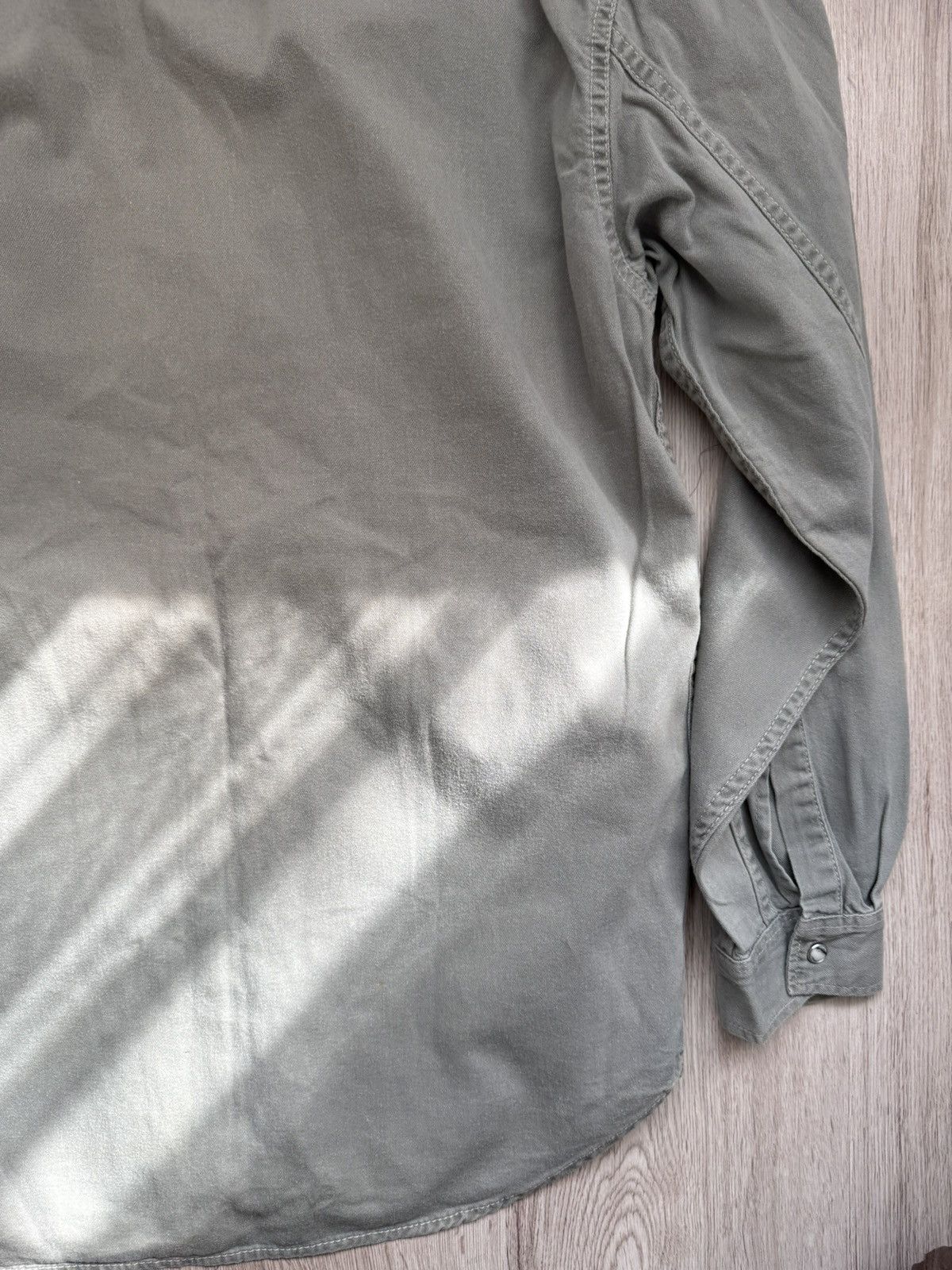 Levi's Vintage 90s Levi’s Western Shirt Green Khaki Red Tab Size M Size US M / EU 48-50 / 2 - 20 Thumbnail