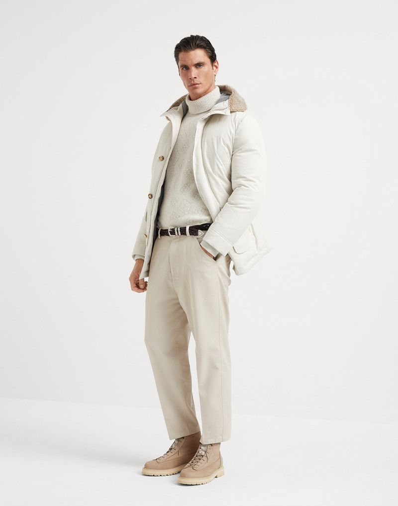 Brunello Cucinelli o1w1db10226 Wr Padded Jacket in White Size US XS / EU 42 / 0 - 5 Thumbnail