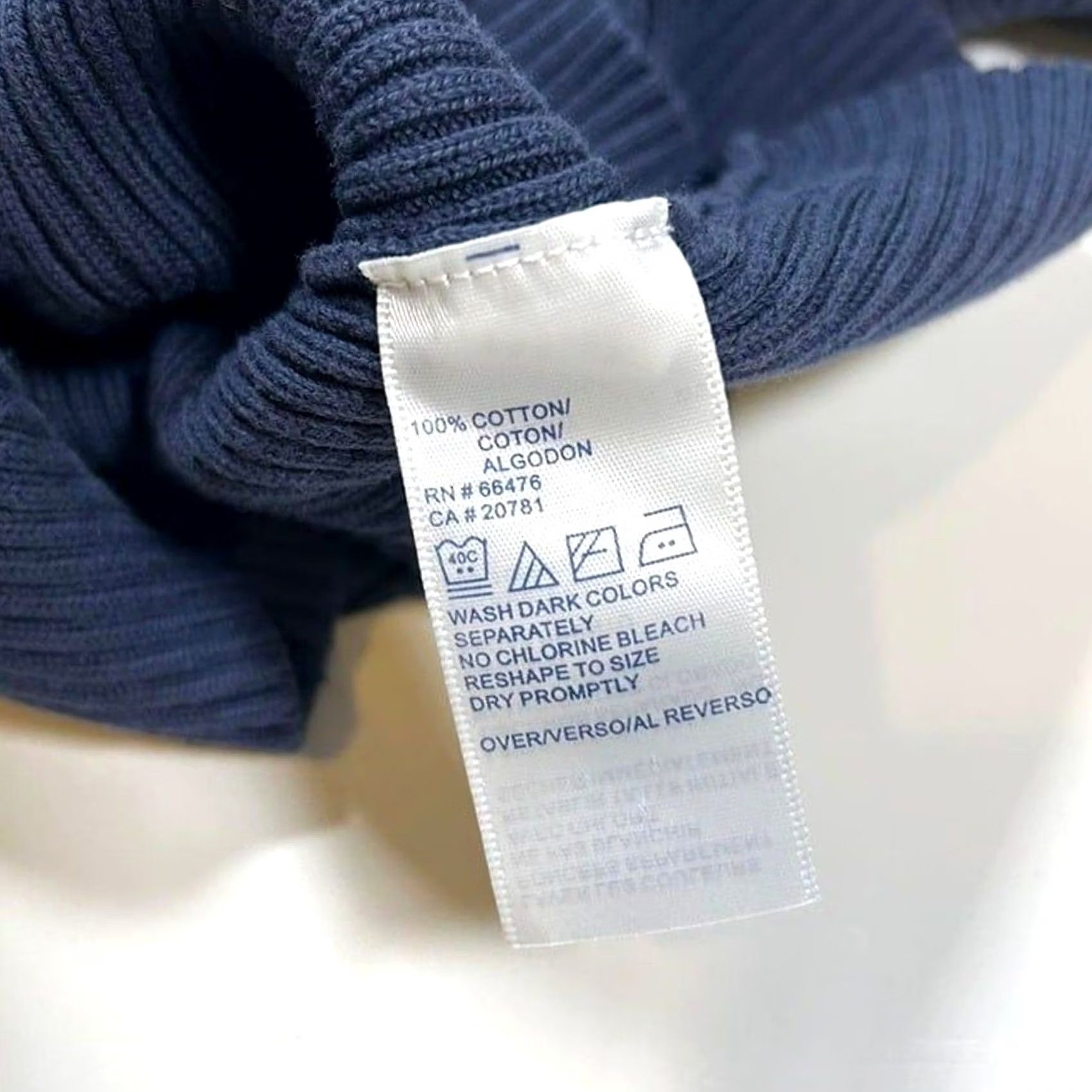 Tommy Hilfiger VINTAGE Tommy Hilfiger Ribbed Tee Shirt Womens Medium Navy Blue T-Shirt Womens M Navy Blue 90s Size M / US 6-8 / IT 42-44 - 6 Thumbnail