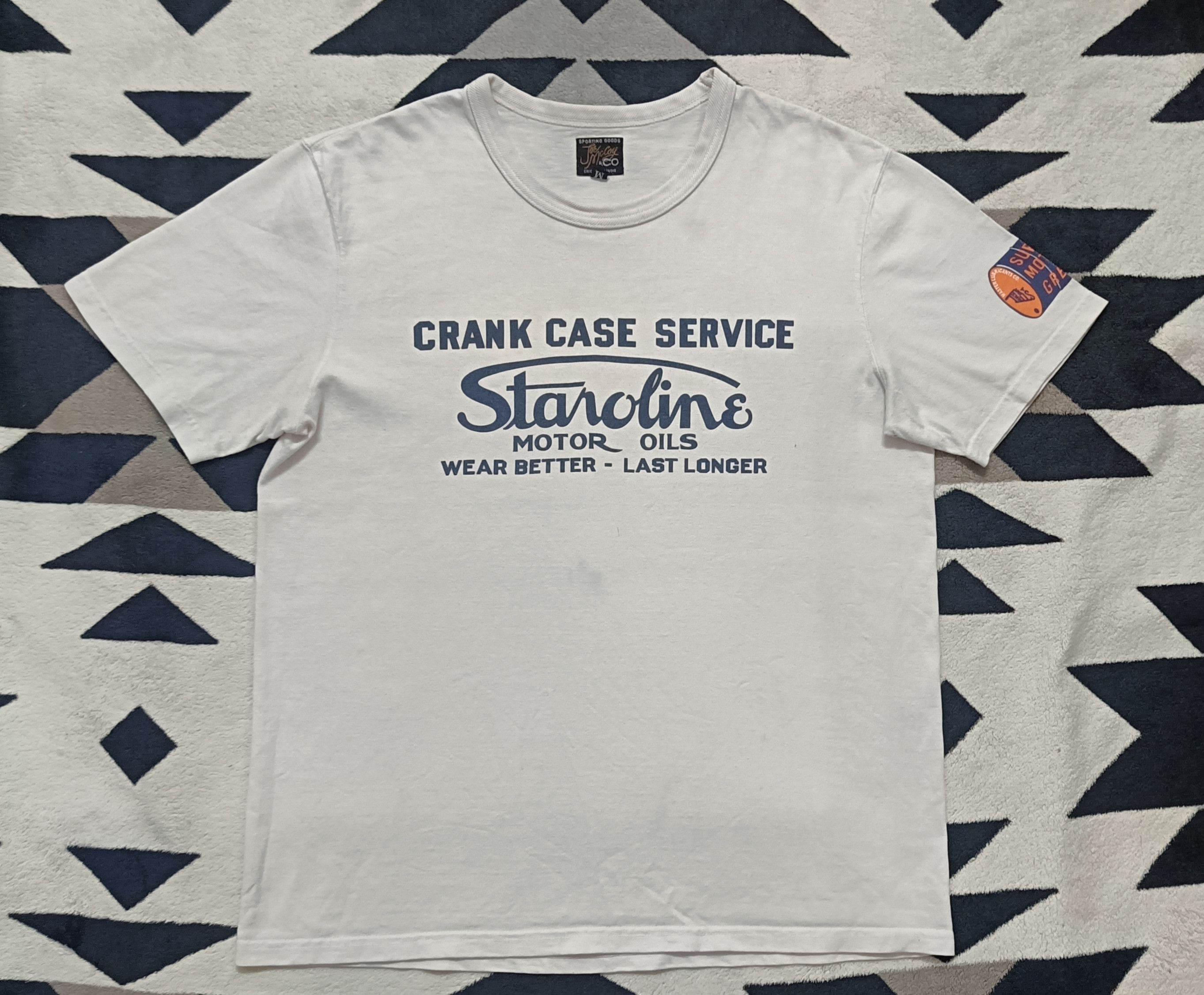 Japanese Brand 🔥🔥Rare The Real McCoys Gasoline Tee Size US M / EU 48-50 / 2 - 2 Thumbnail